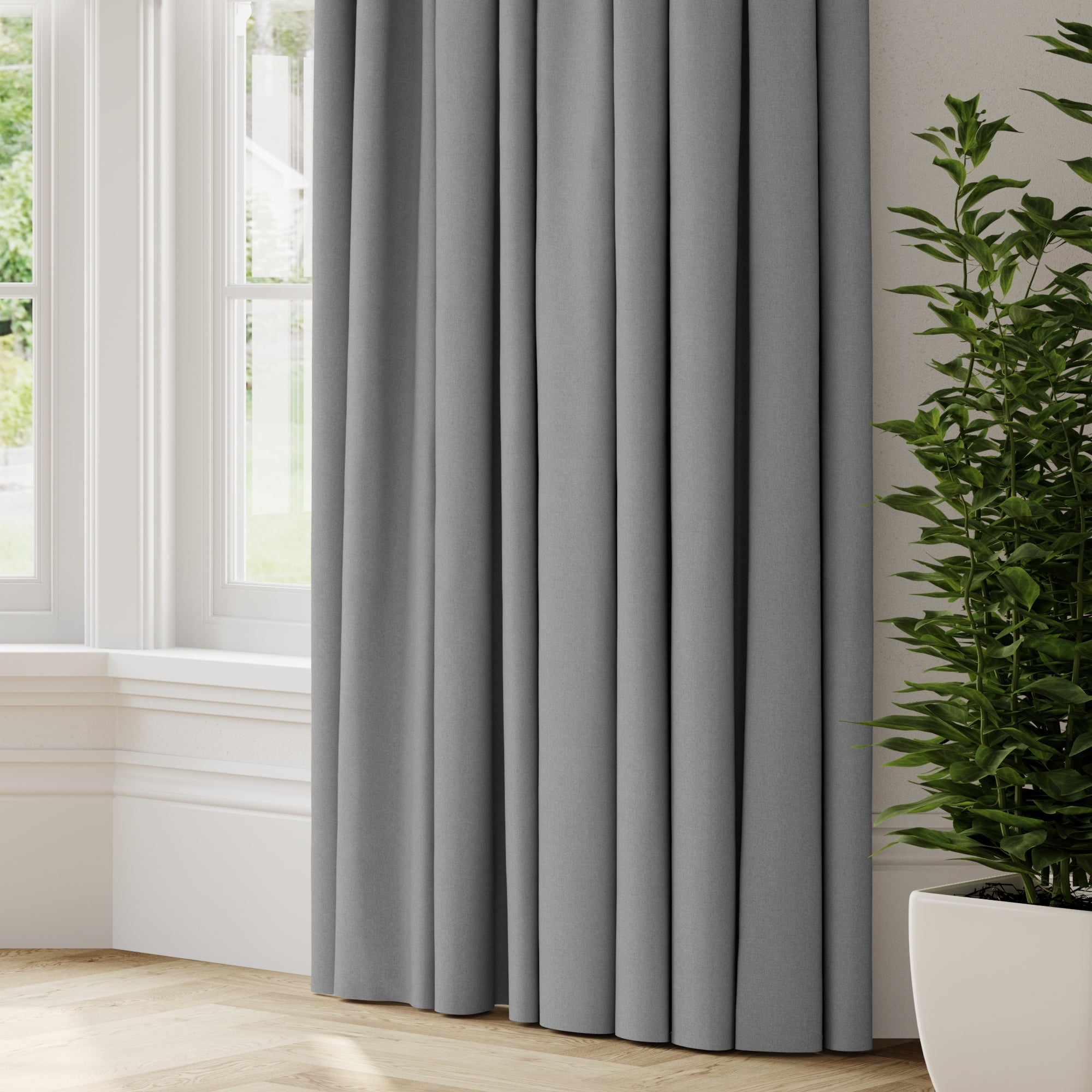 Savanna Made to Measure Fire Retardant Curtains Grey