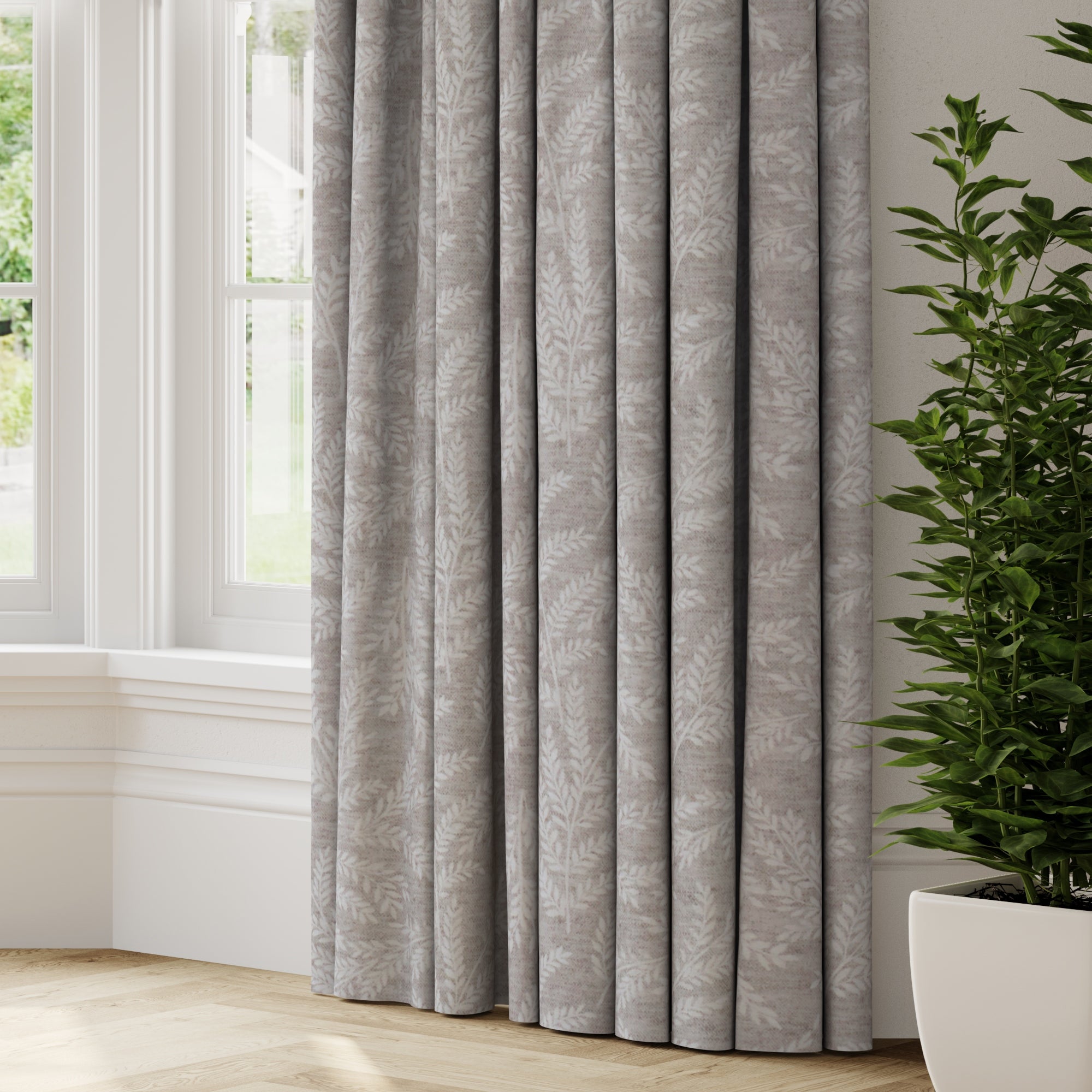 Aster Made to Measure Fire Retardant Curtains grey