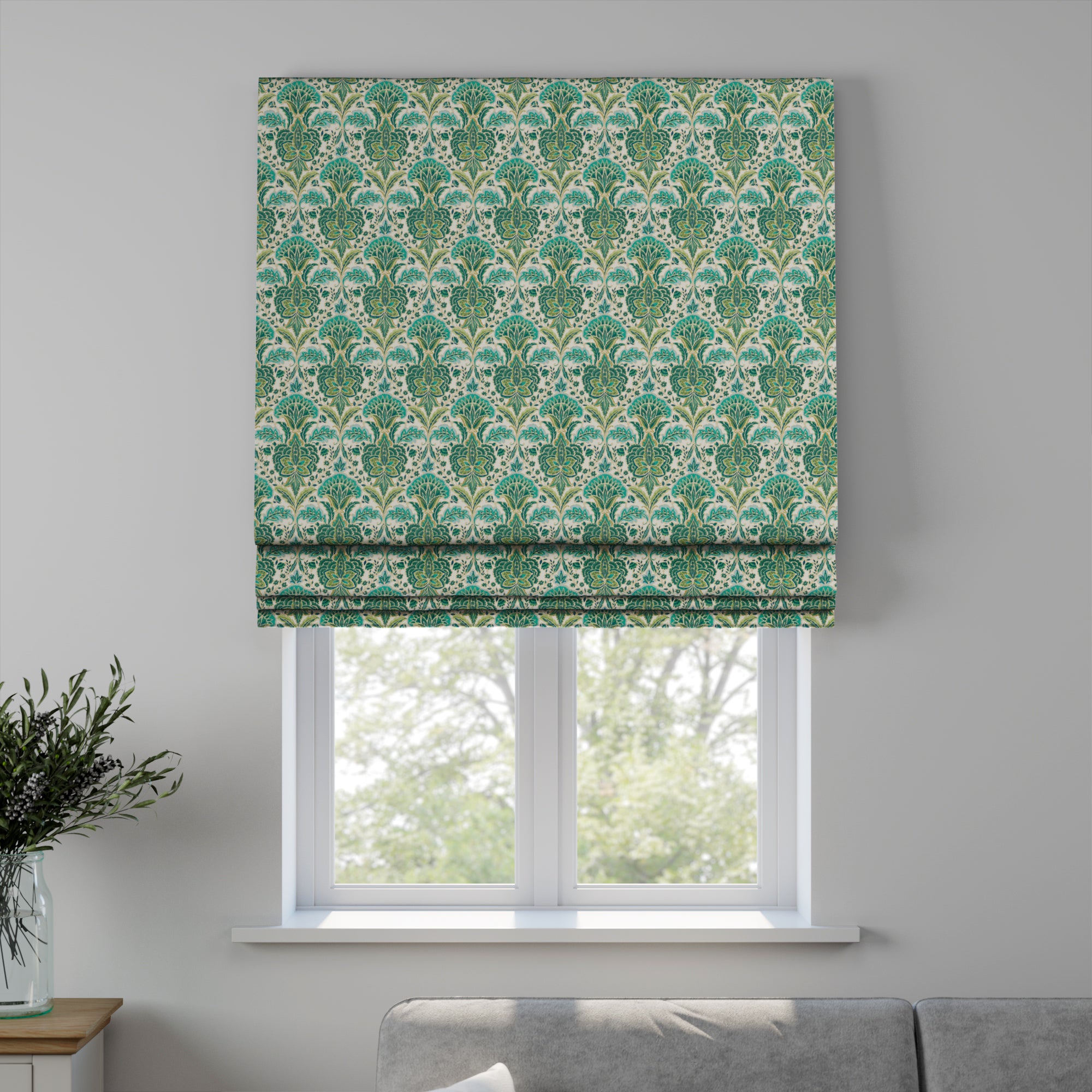 Rapture Made to Measure Roman Blind Rapture Green
