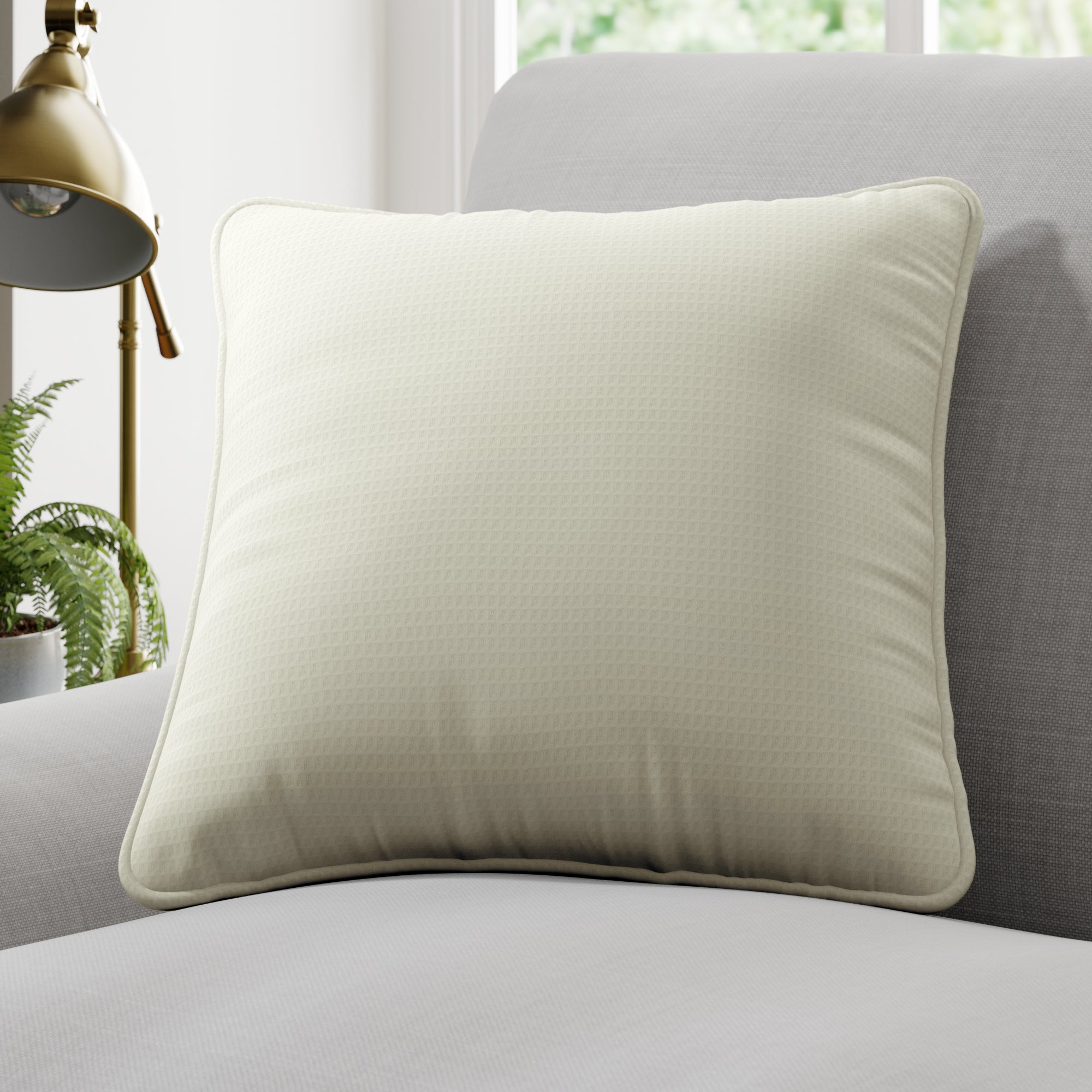 Waffle Made to Order Cushion Cover Waffle White