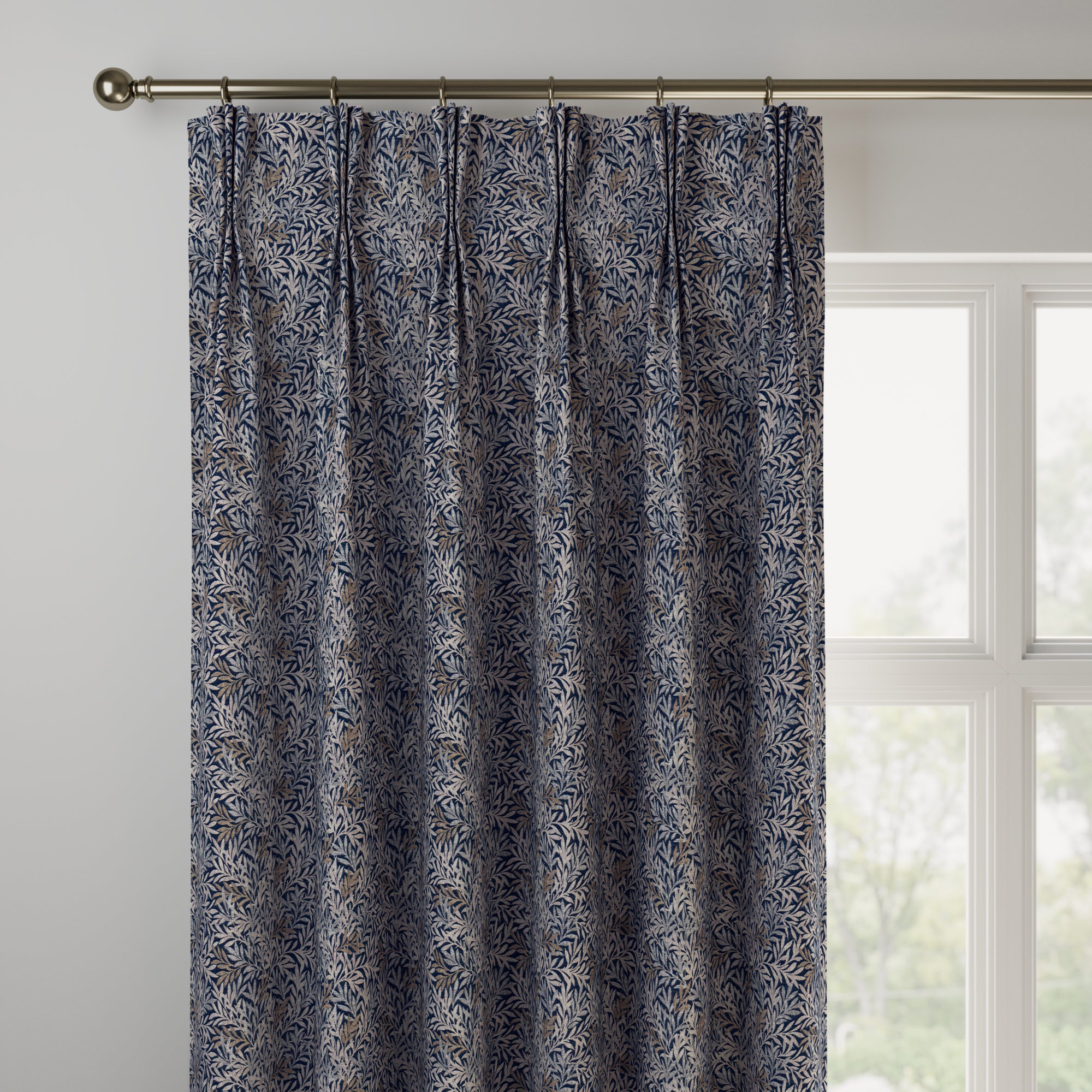 San Sebastian Made to Measure Curtains San Sebastian Indigo