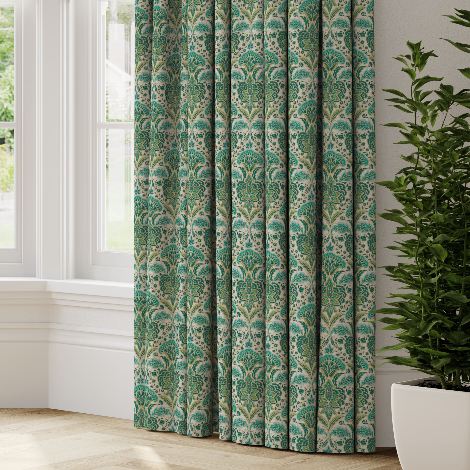 Rapture Made to Measure Curtains Rapture Green