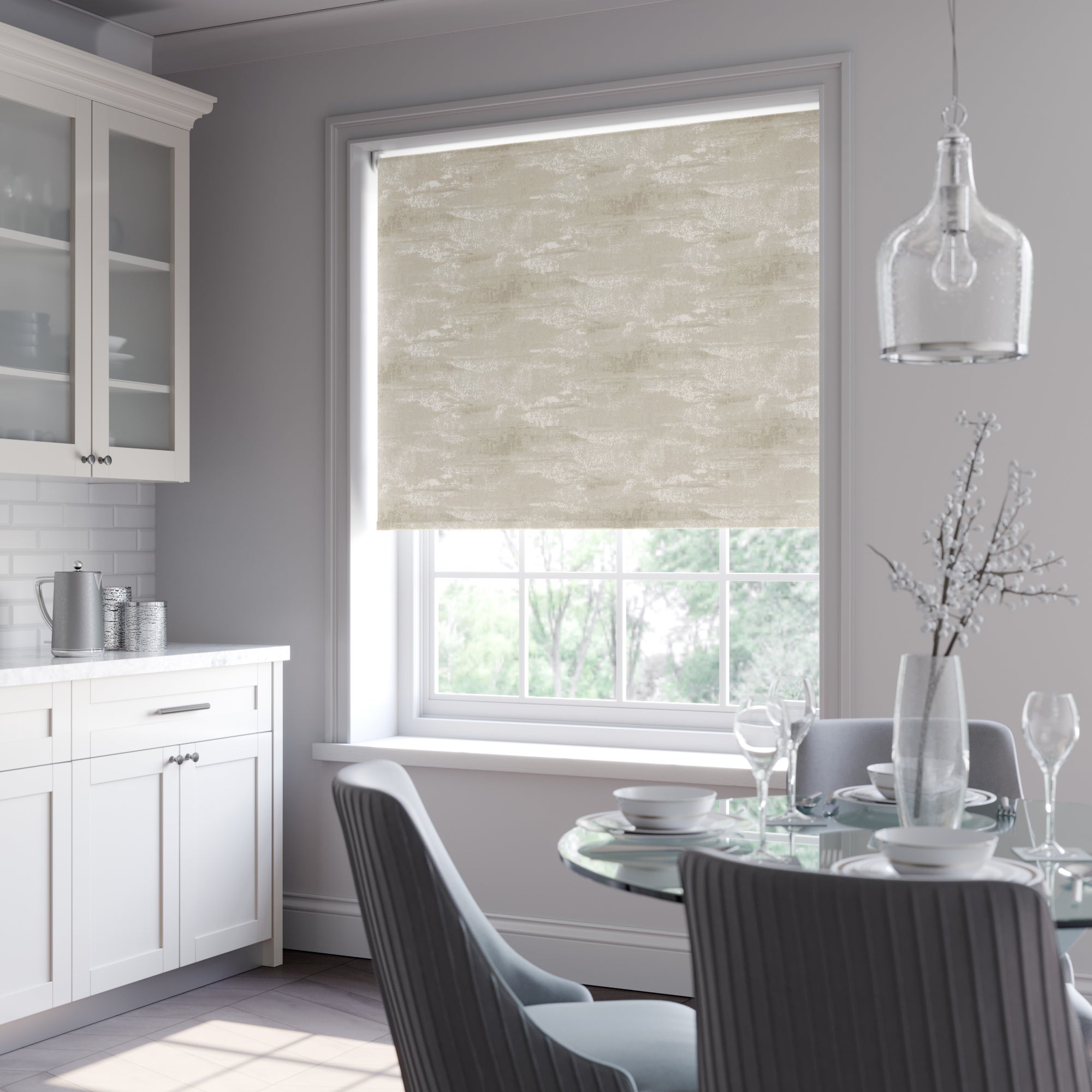 Argent Blackout Made to Measure Roller Blind Argent Champagne