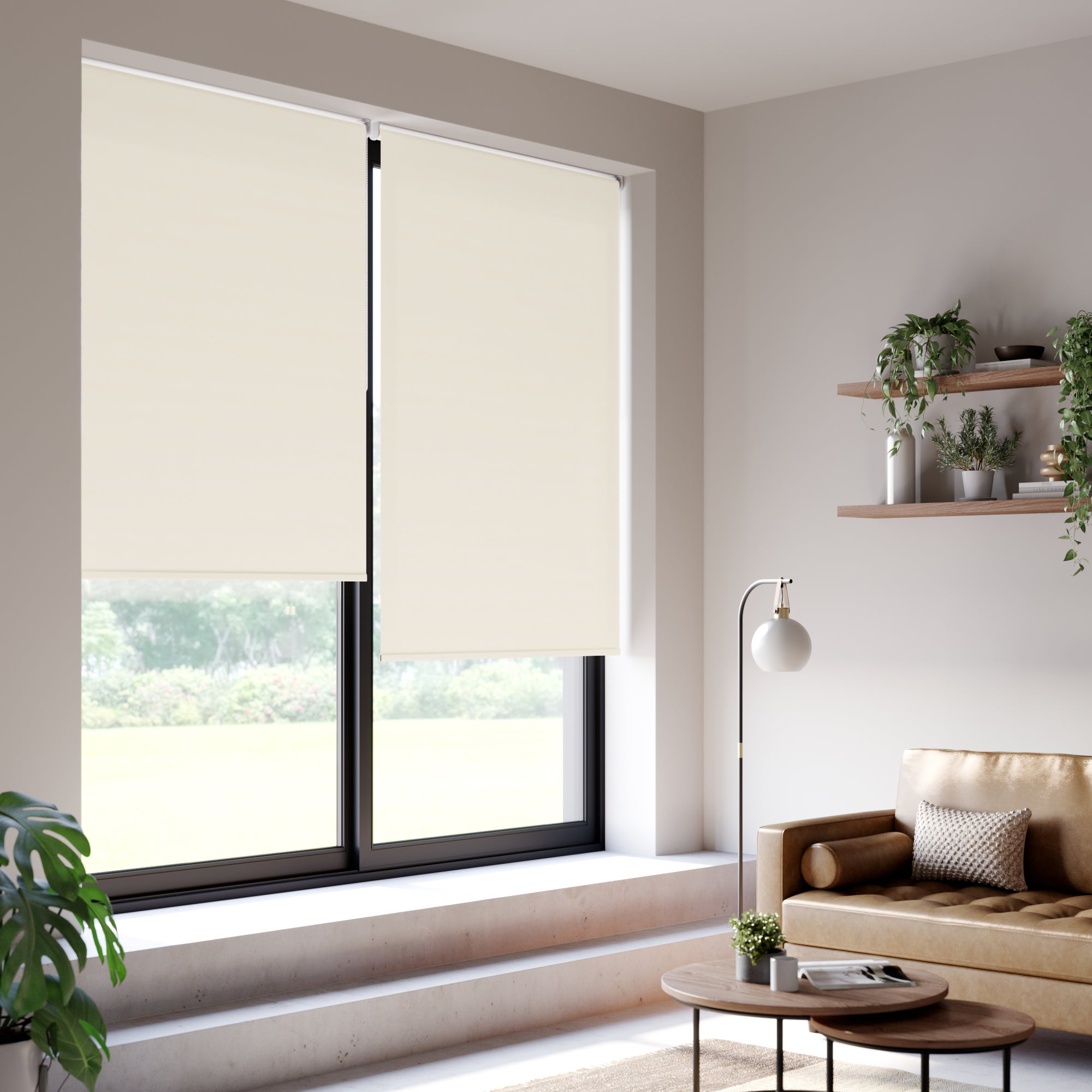 Iona Daylight Made to Measure Flame Retardant Roller Blind Iona Jasmine