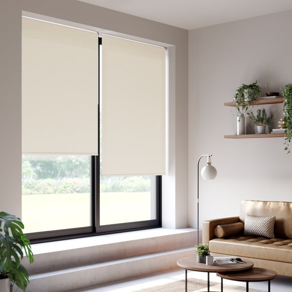 Iona Daylight Made to Measure Flame Retardant Roller Blind Iona Sandstone