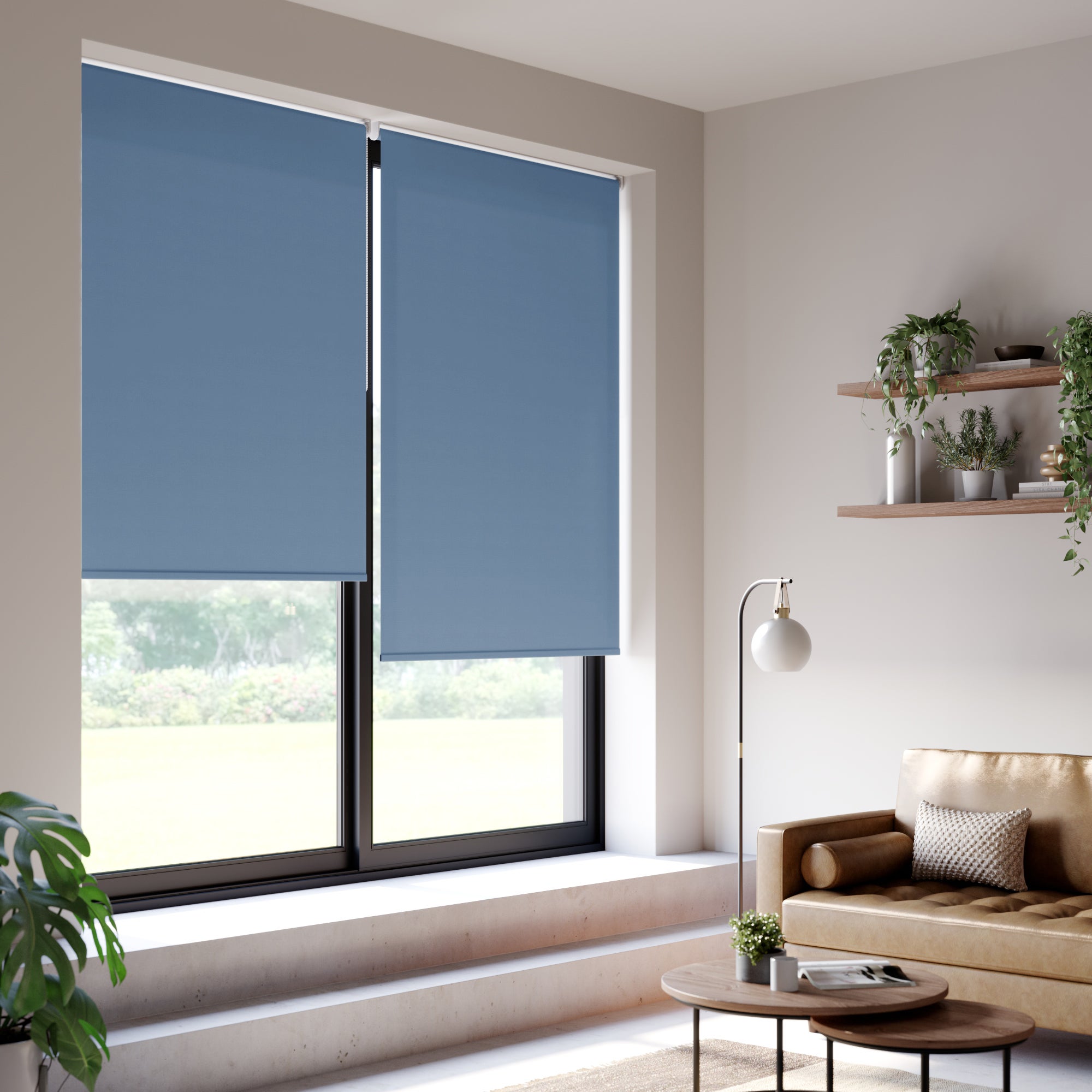 Iona Daylight Made to Measure Flame Retardant Roller Blind Iona Wedgewood