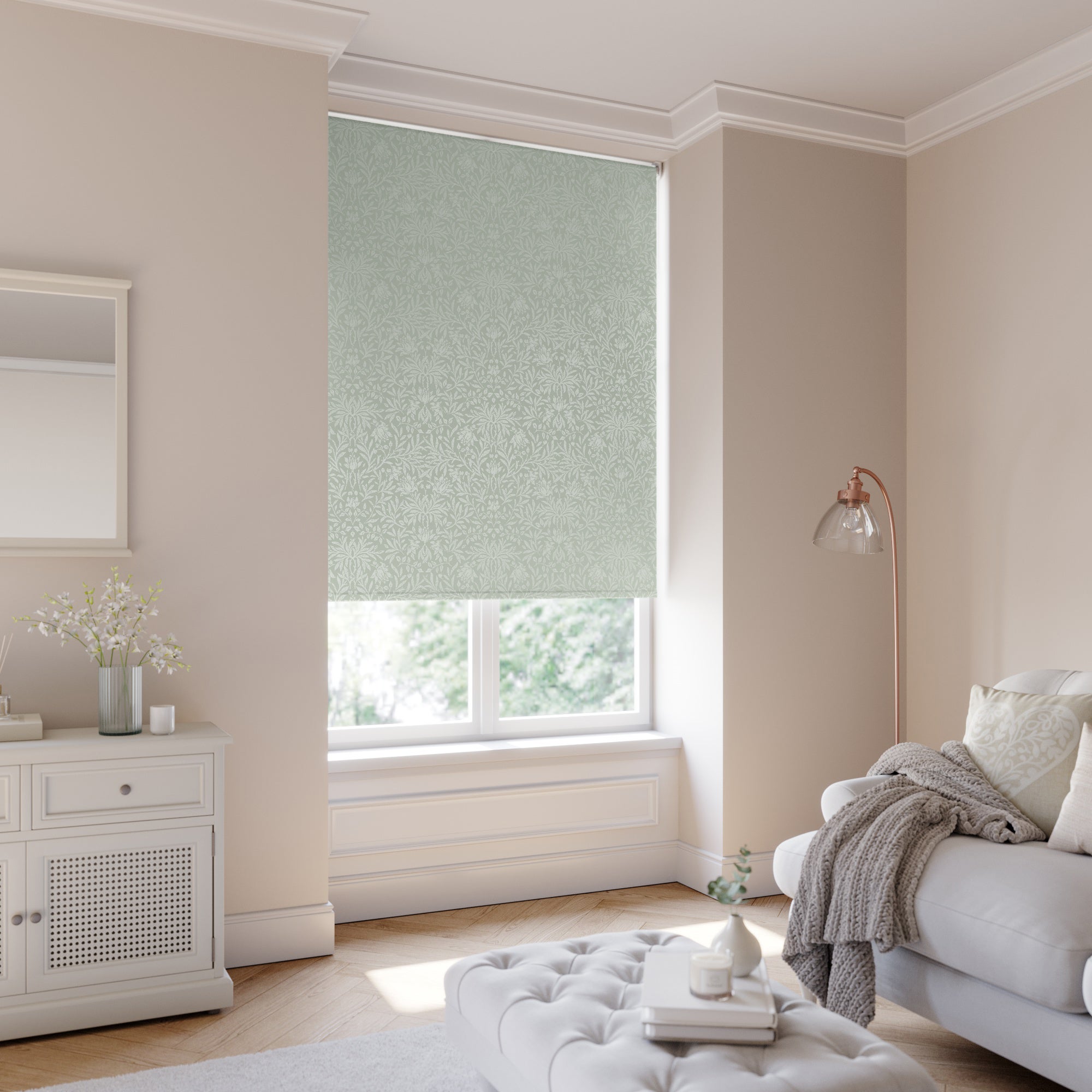 Florence Blackout Made to Measure Roller Blind Florence Topiary