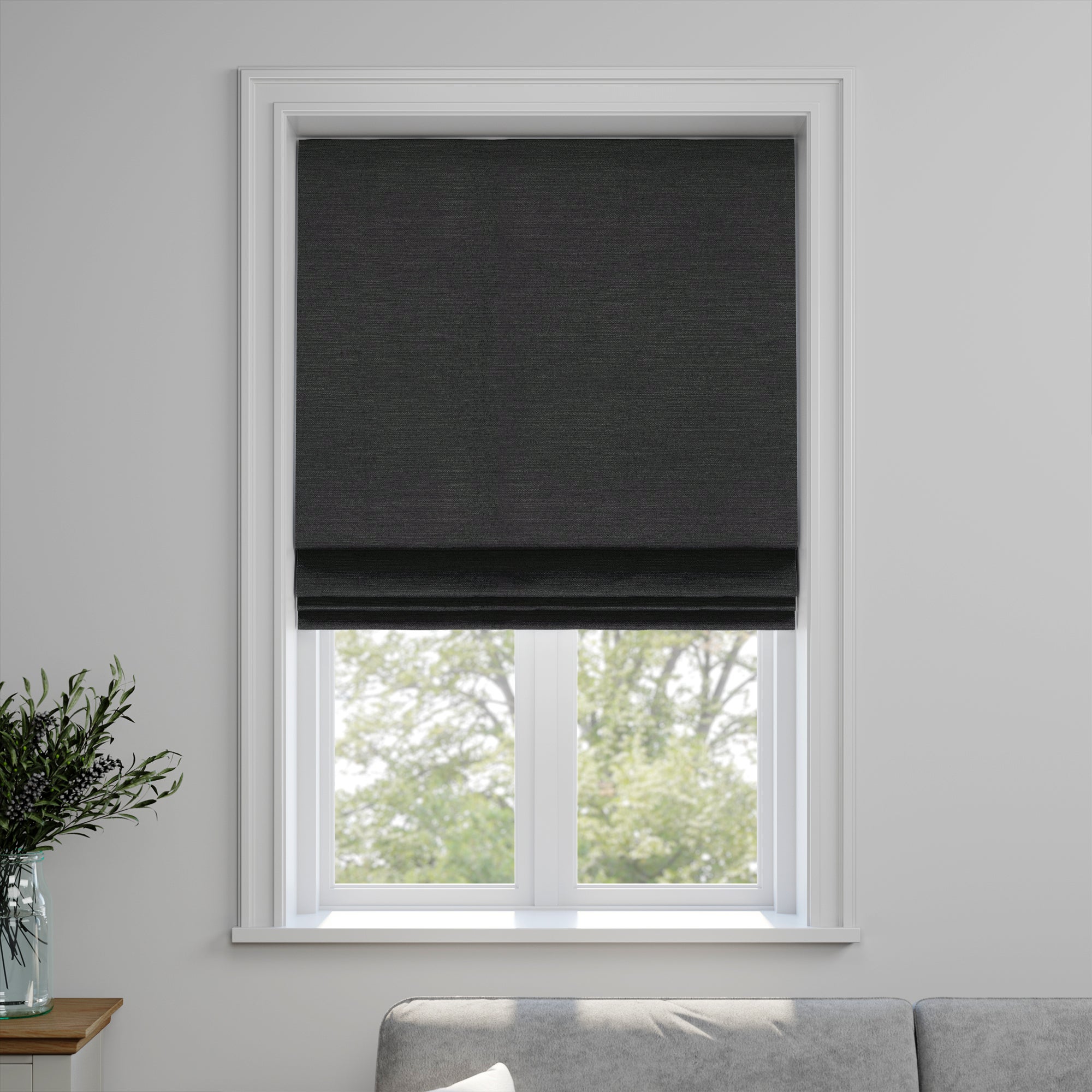 Harper Made to Measure Roman Blind Harper Raven