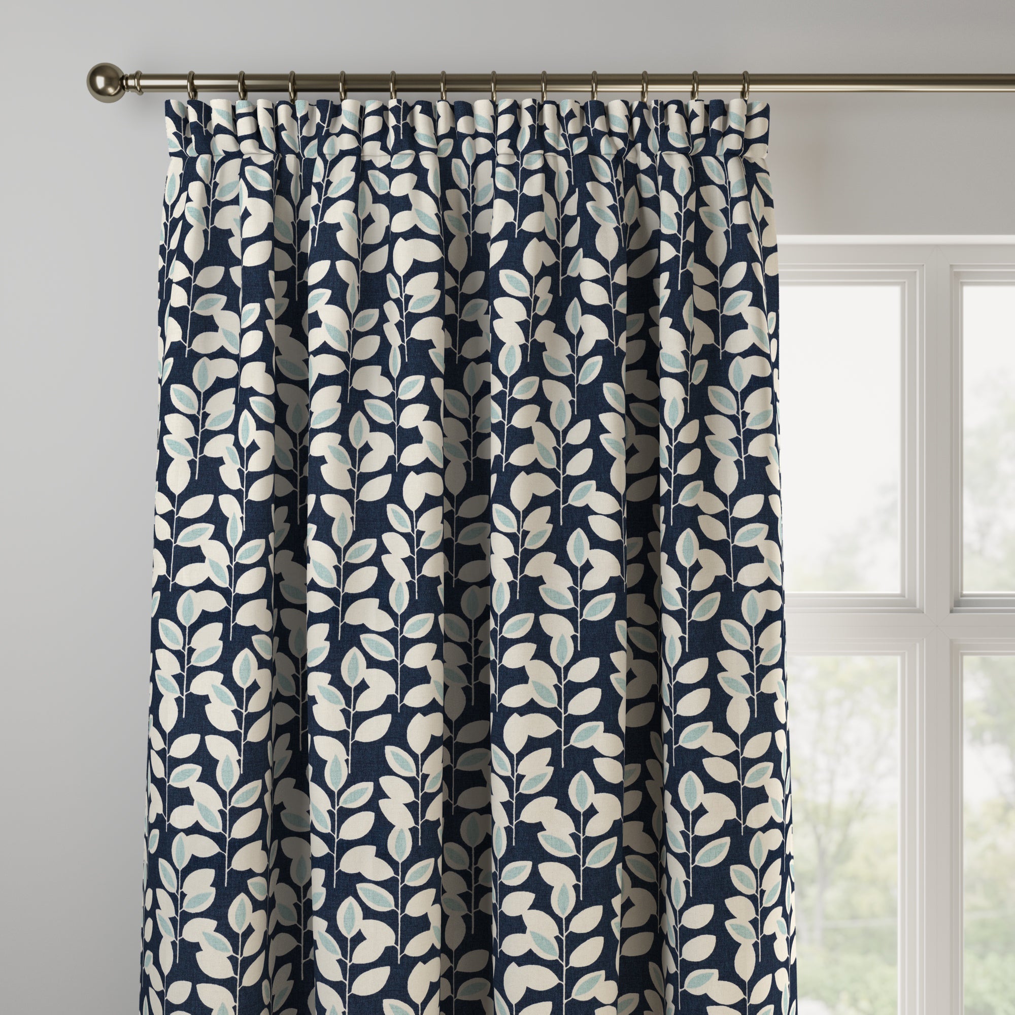 Elements Wilson Made to Measure Curtains Elements Wilson Navy