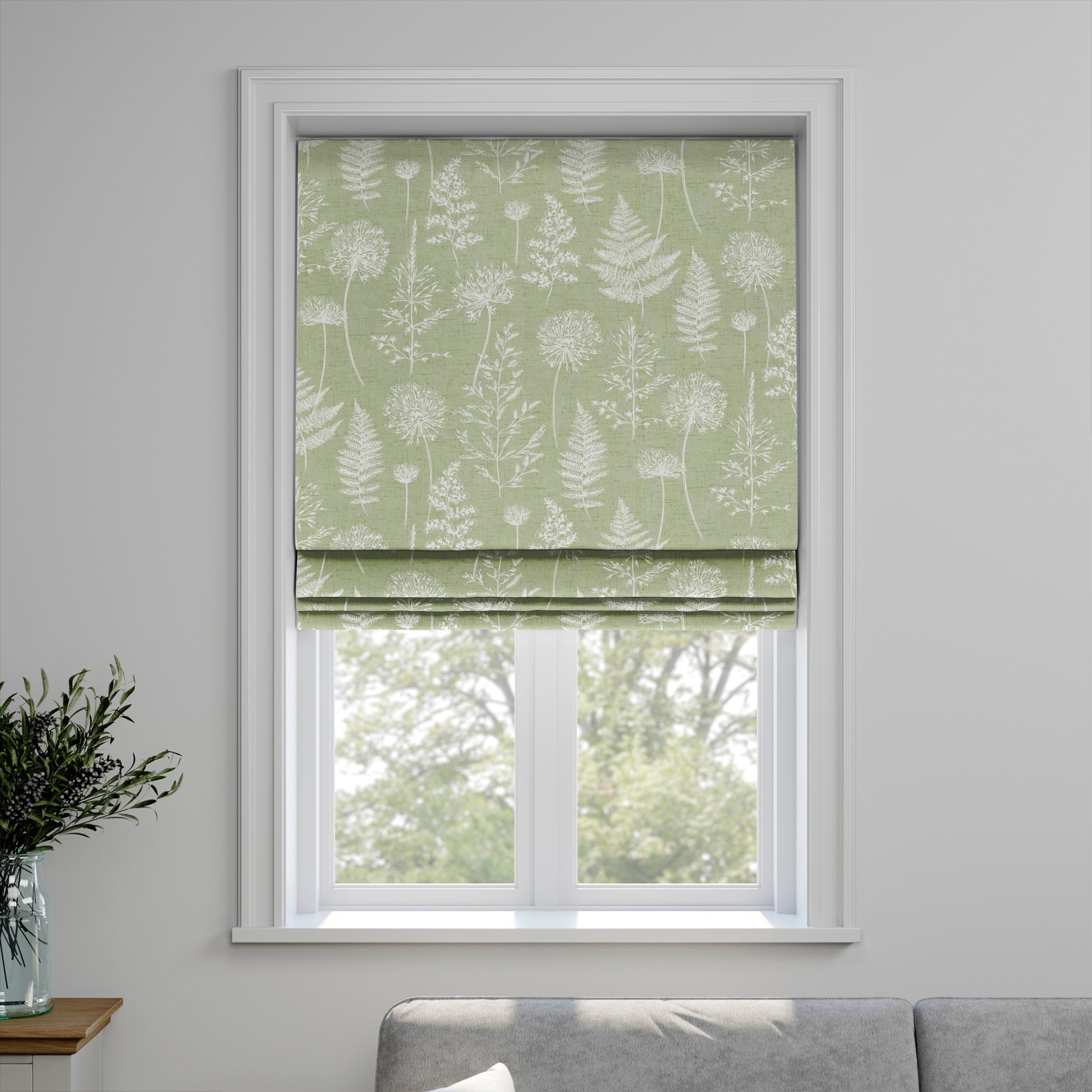 Meadow Made to Measure Roman Blind Meadow Green