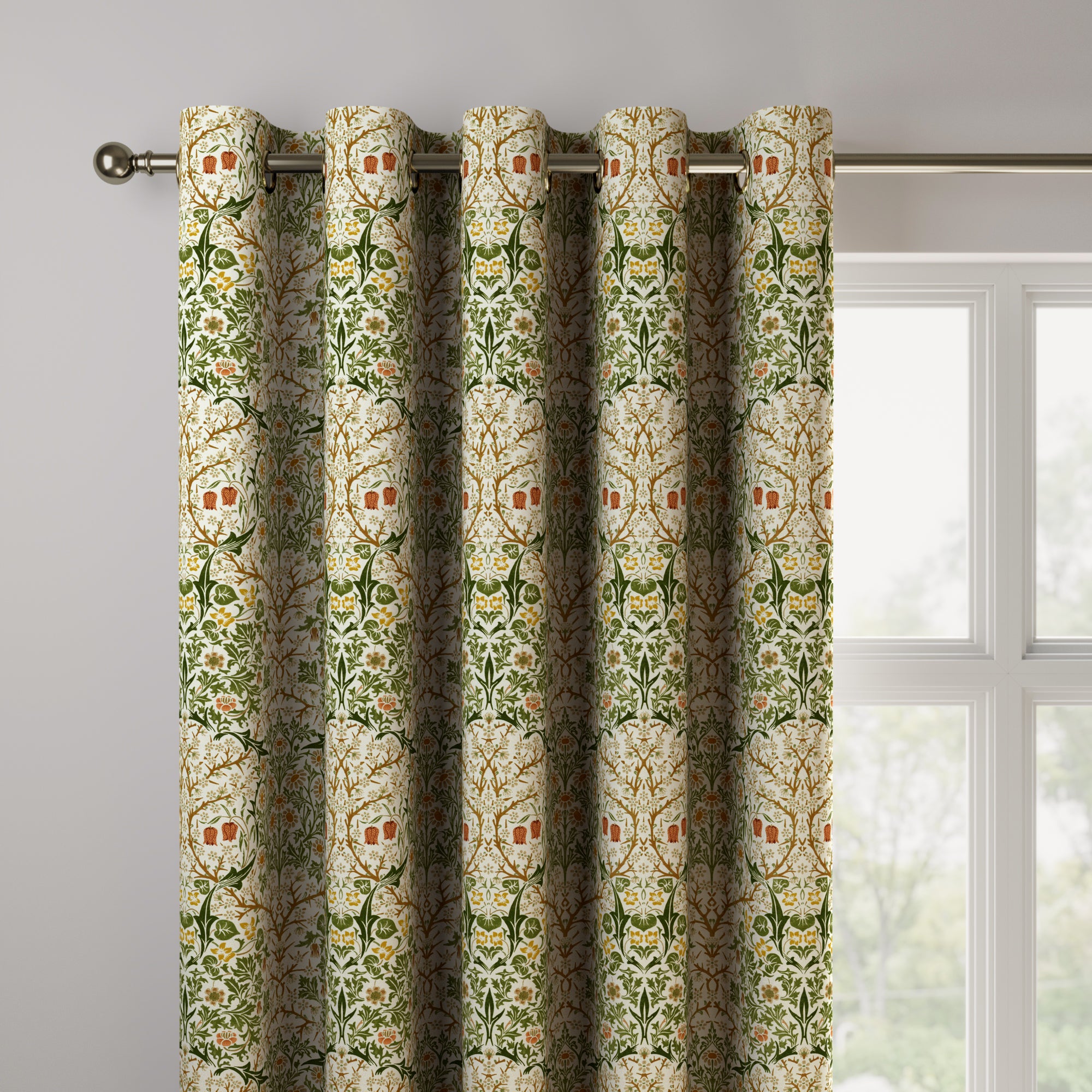 William Morris At Home Blackthorn Made to Measure Curtains Blackthorn Aloe