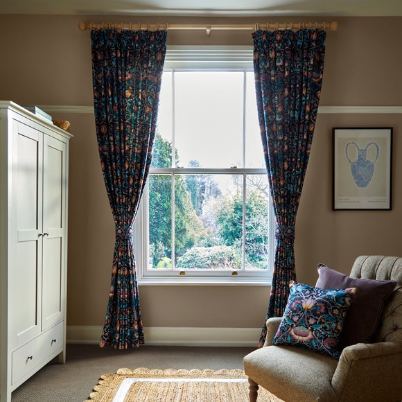 William Morris At Home Lodden Velvet Made to Measure Curtains Lodden Velvet Dewberry