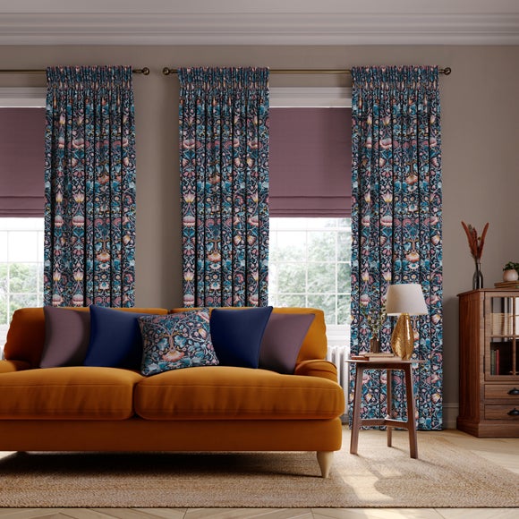 William Morris At Home Lodden Velvet Made to Measure Curtains Lodden Velvet Dewberry