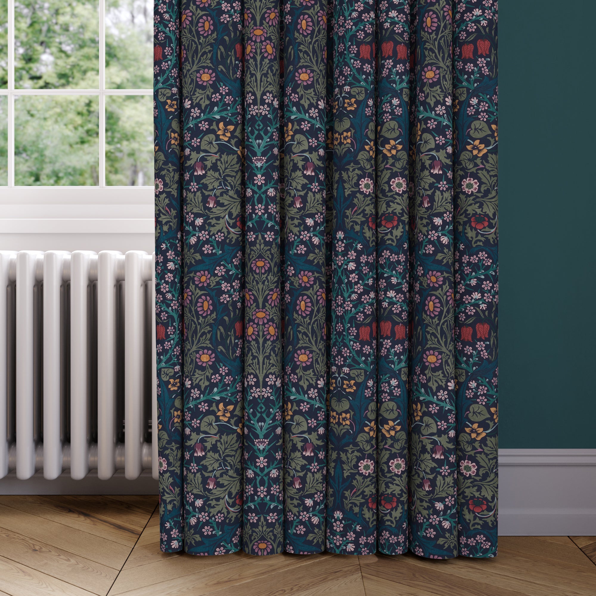 William Morris At Home Blackthorn Made to Measure Curtains Blackthorn Dewberry