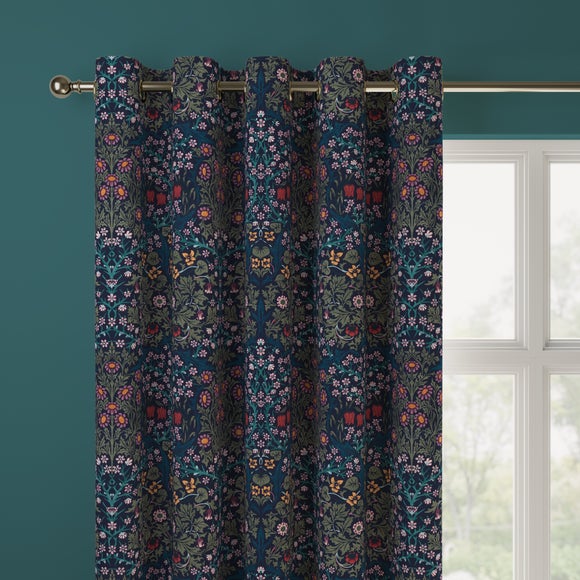 William Morris At Home Blackthorn Velvet Made to Measure Curtains Blackthorn Dewberry