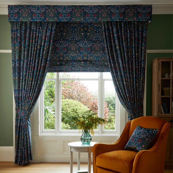 William Morris At Home Blackthorn Velvet Made to Measure Curtains Blackthorn Dewberry