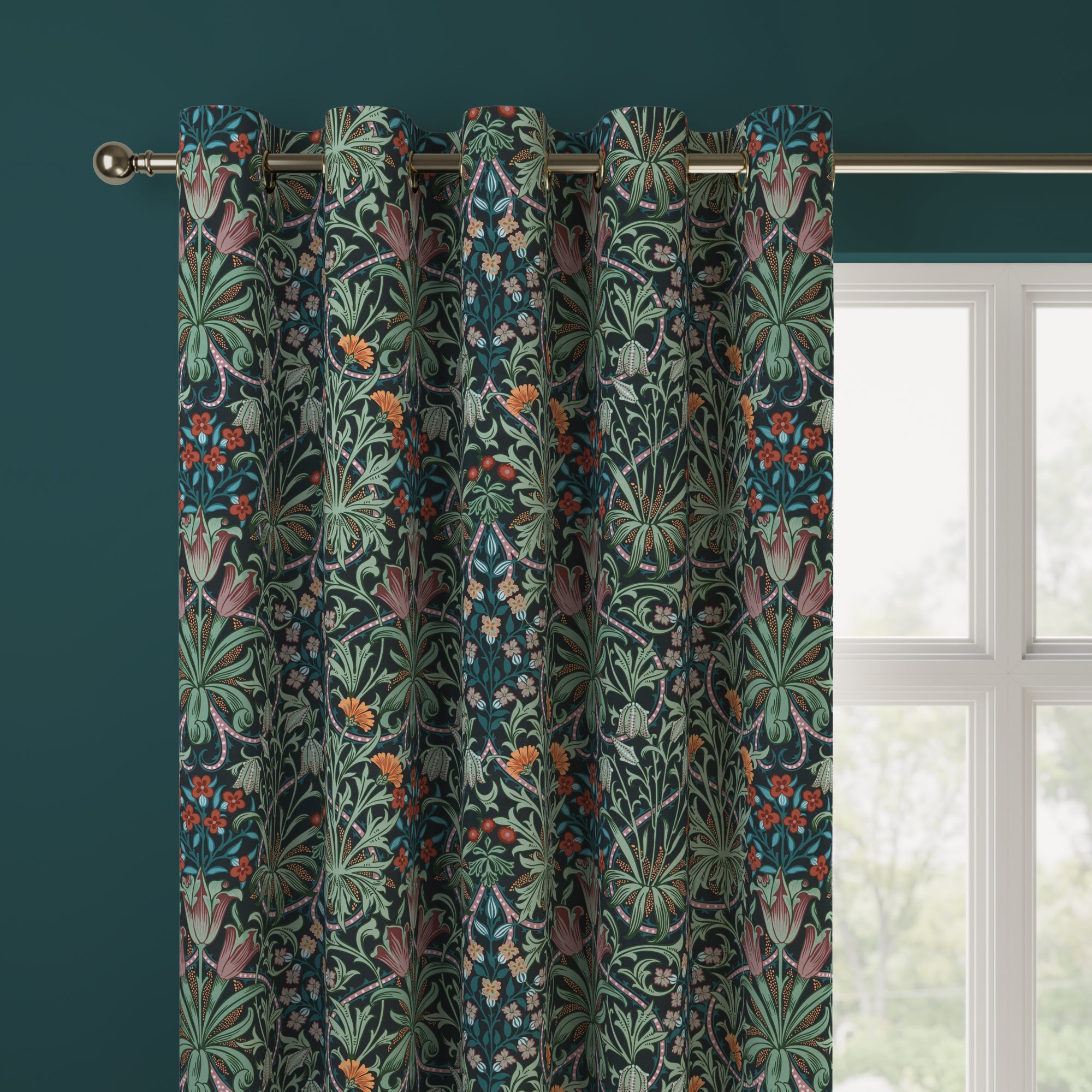 William Morris At Home Woodland Weeds Made to Measure Curtains Woodland Weeds Dewberry