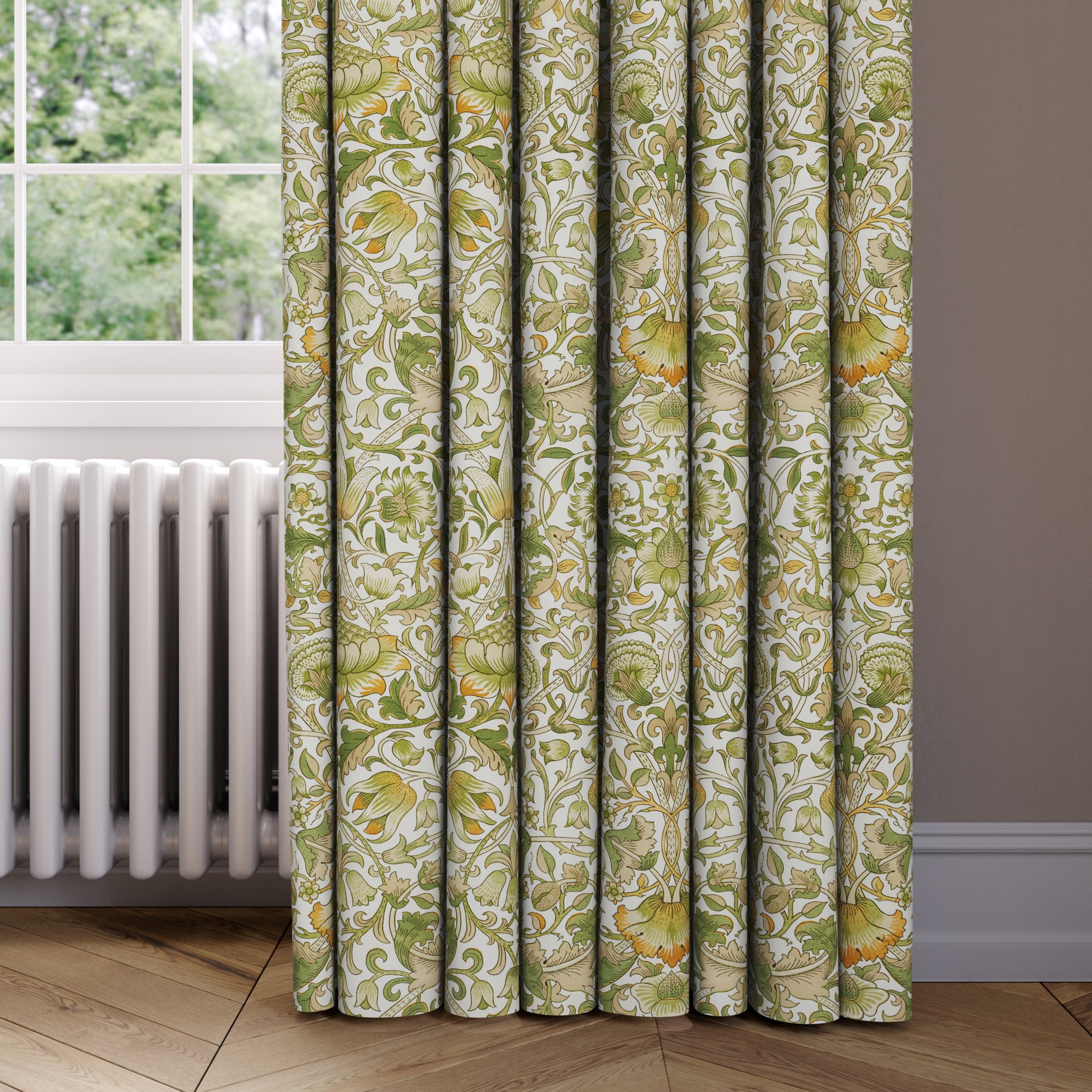 William Morris At Home Lodden Made to Measure Curtains Lodden Aloe