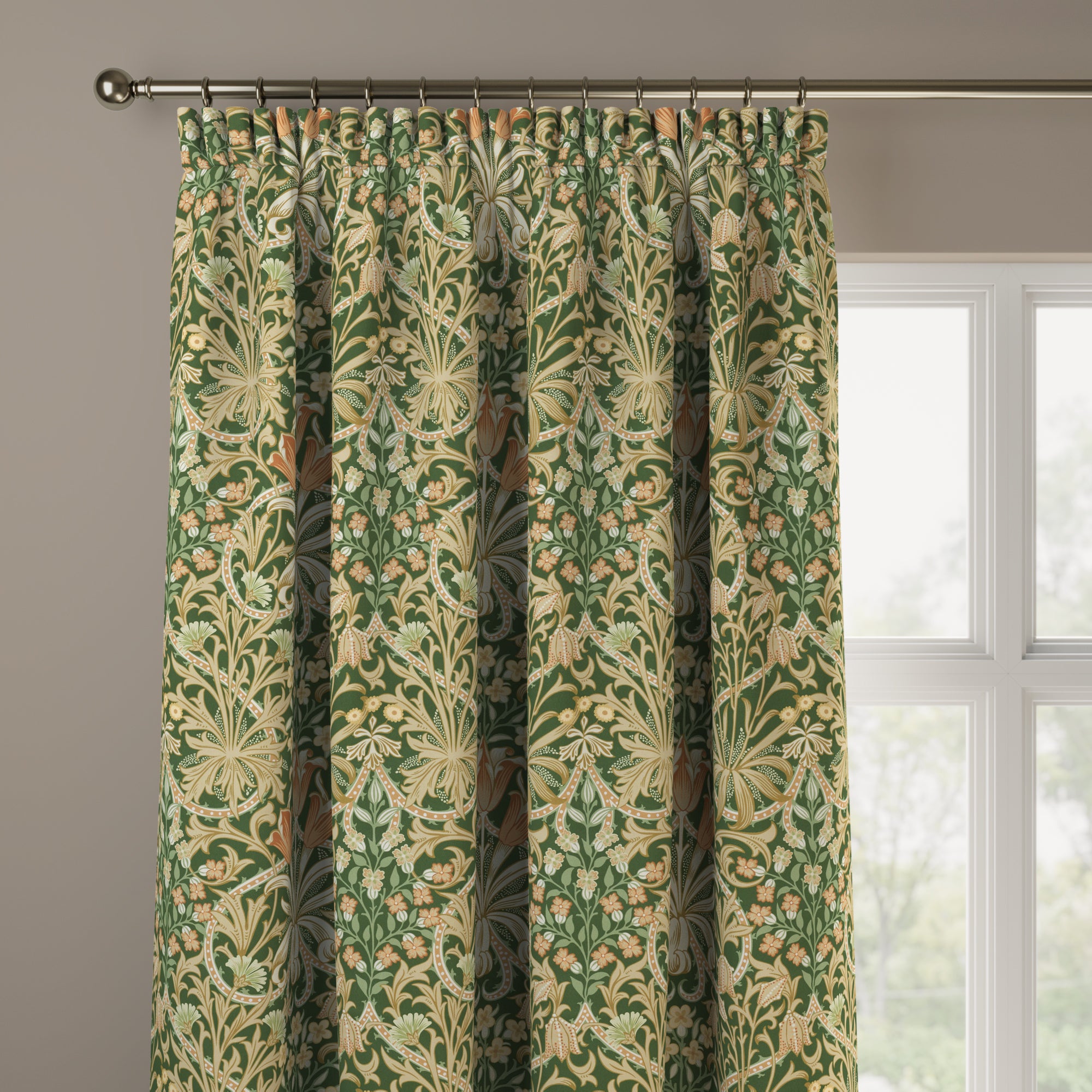 William Morris At Home Woodland Weeds Made to Measure Curtains Woodland Weeds Fennel