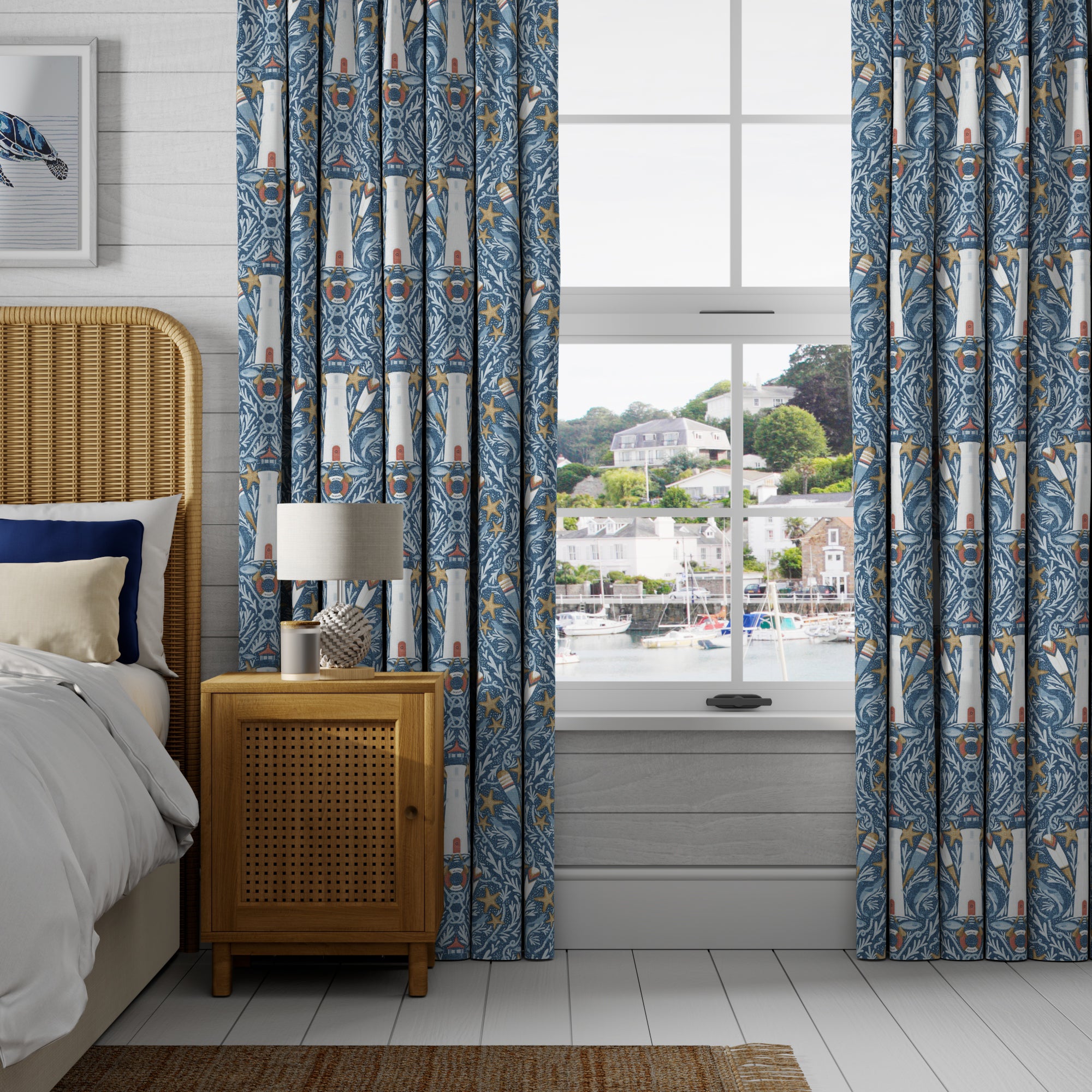 Pendeen Made to Measure Curtains Pendeen Indigo