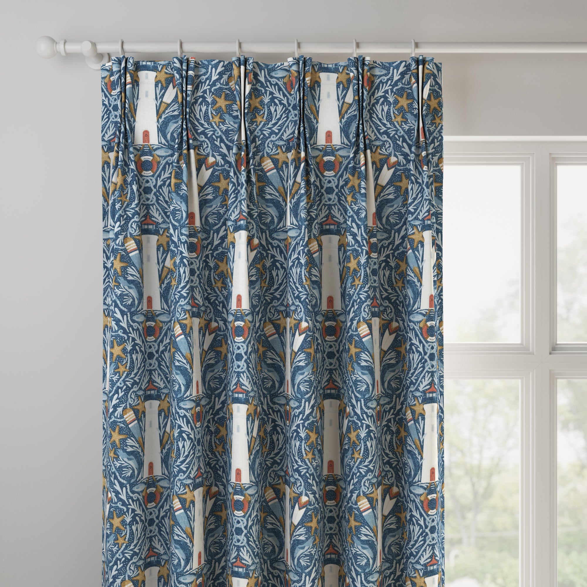 Pendeen Made to Measure Curtains Pendeen Indigo