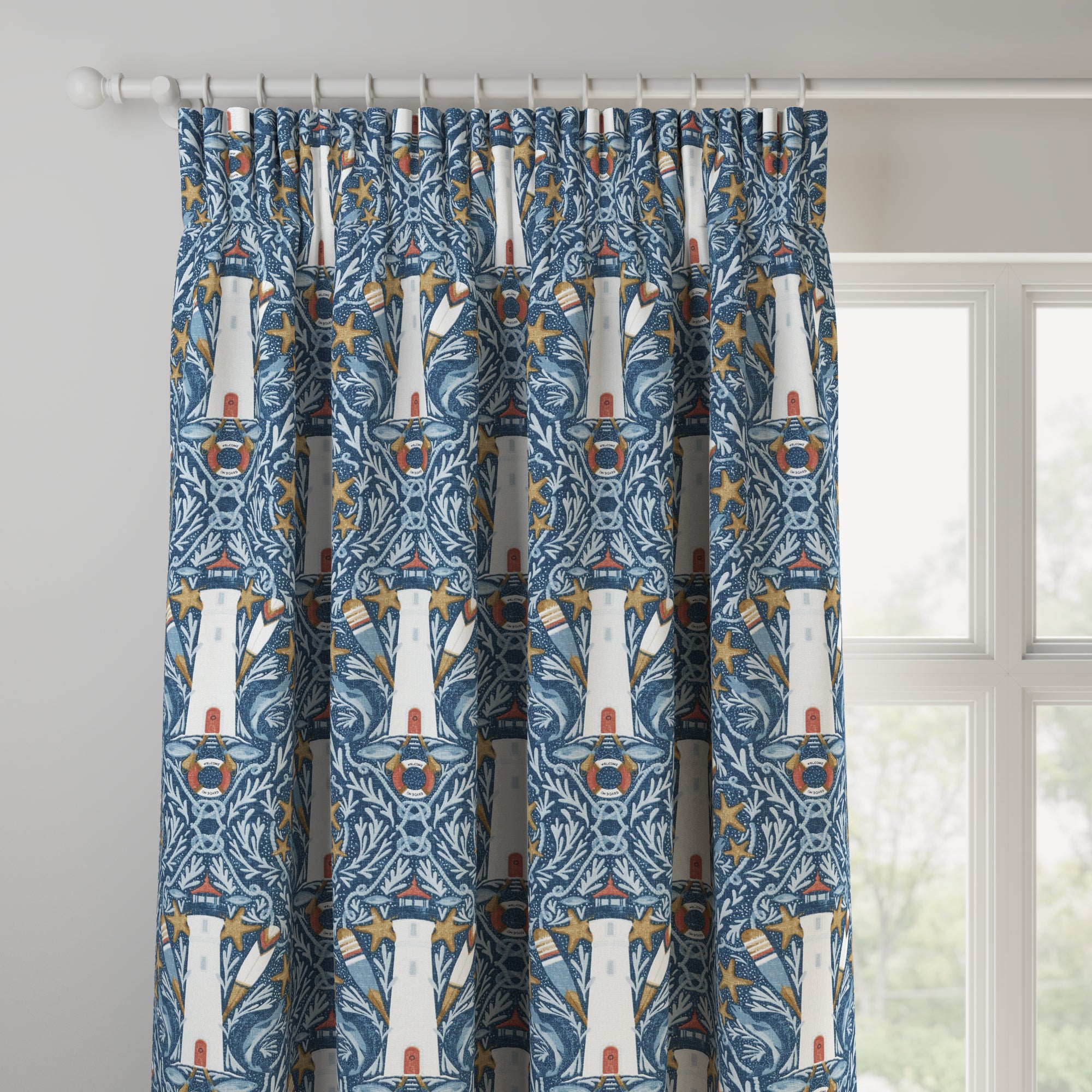 Pendeen Made to Measure Curtains Pendeen Indigo