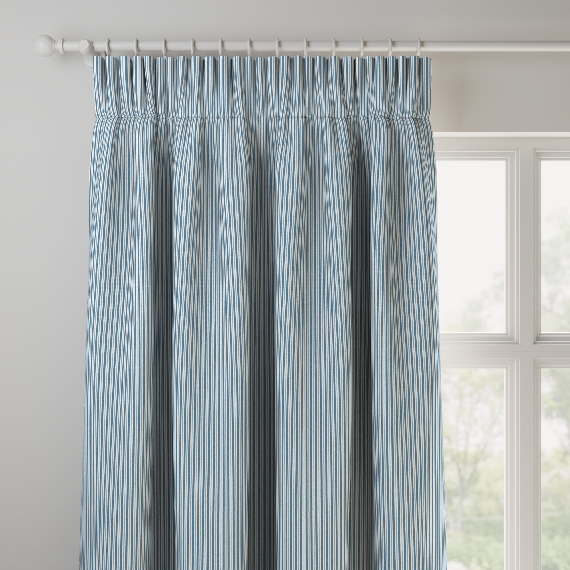 Bay Stripe Made to Measure Curtains Bay Stripe Indigo