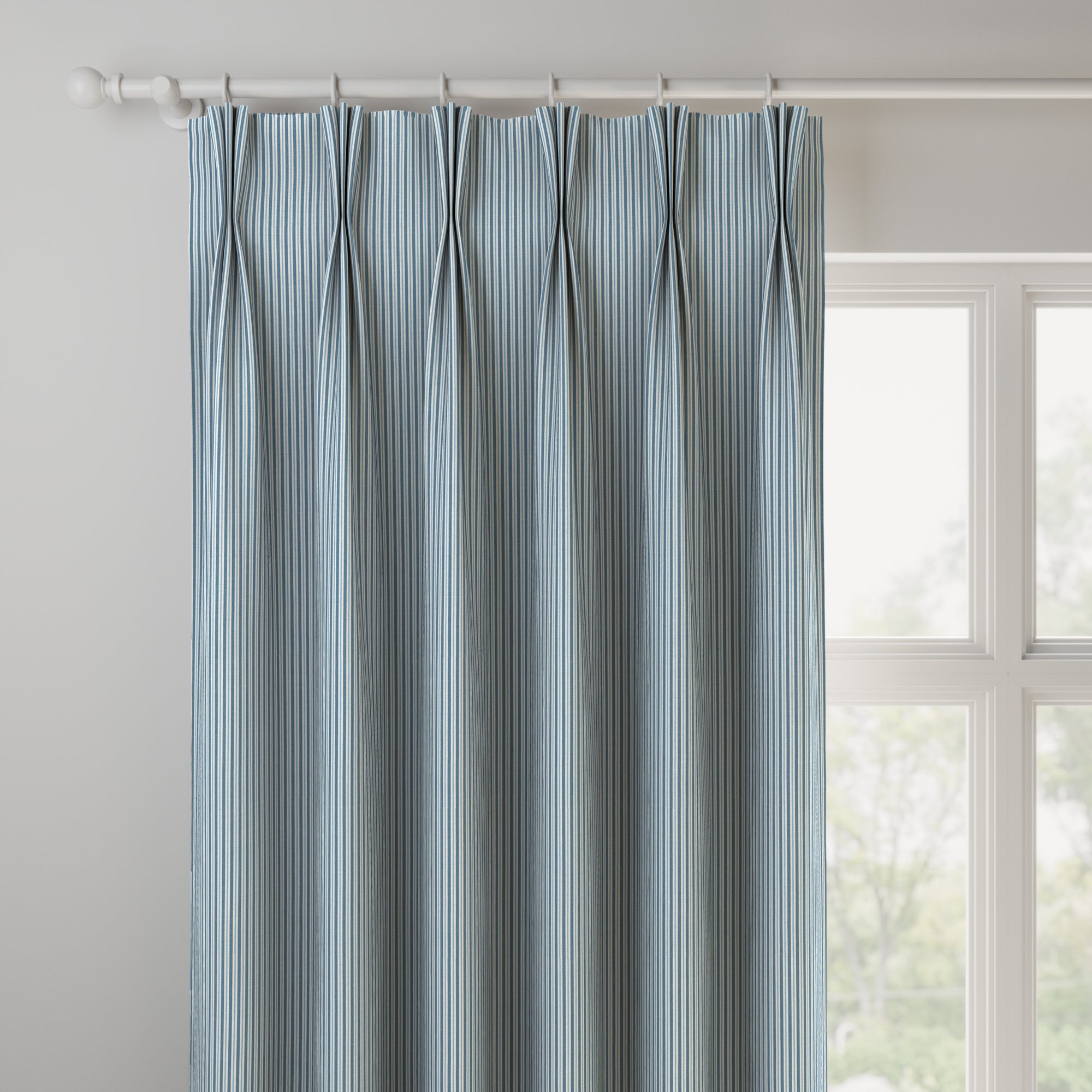 Bay Stripe Made to Measure Curtains Bay Stripe Indigo