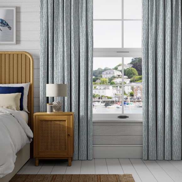 Tide Made to Measure Curtains Tide Blue