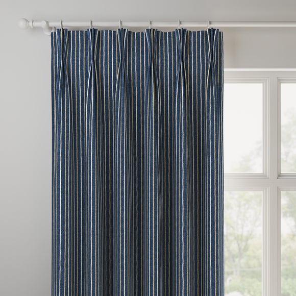 Cromer Stripe Made to Measure Curtains Cromer Stripe Indigo