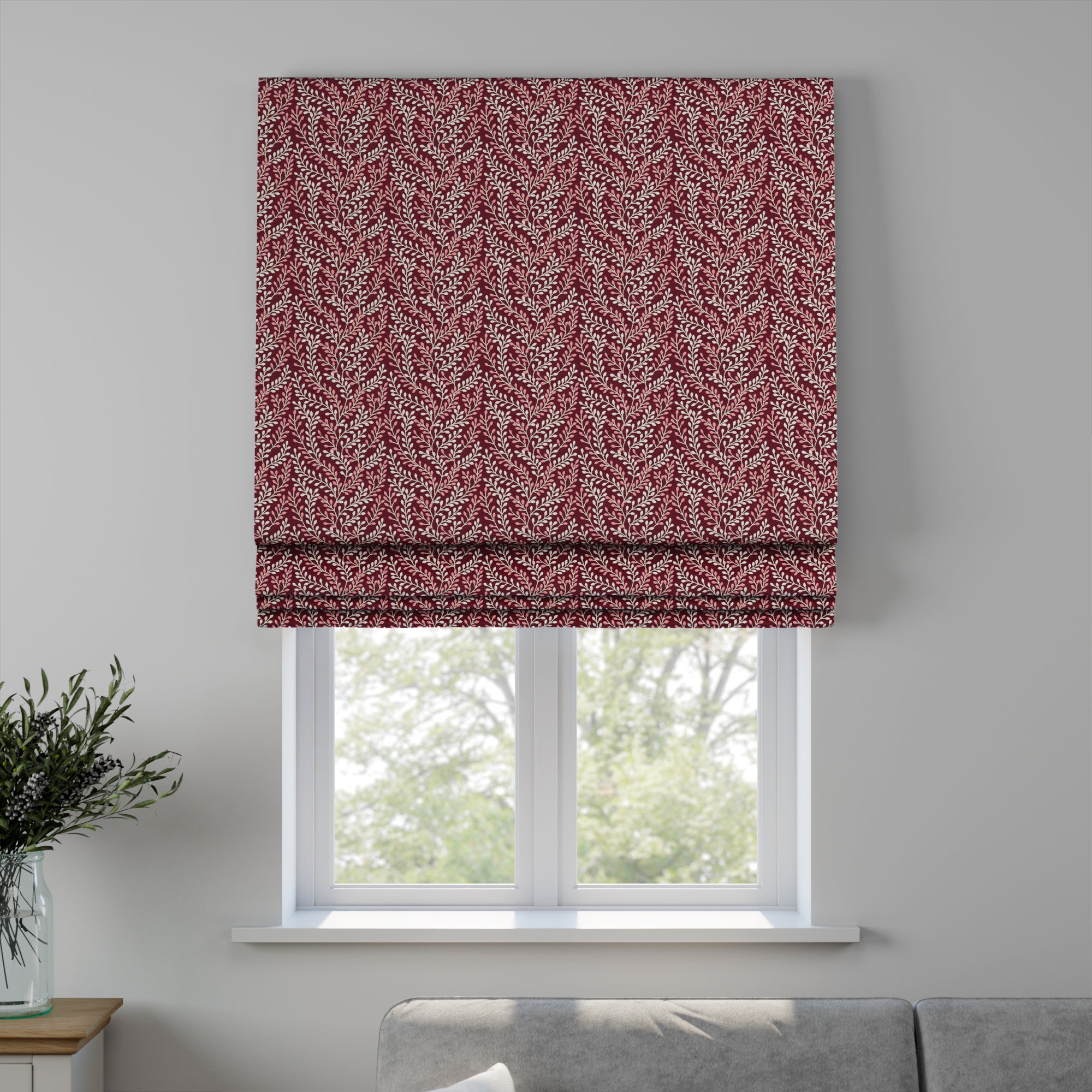 Shimla Made to Measure Roman Blind Shimla Rosso