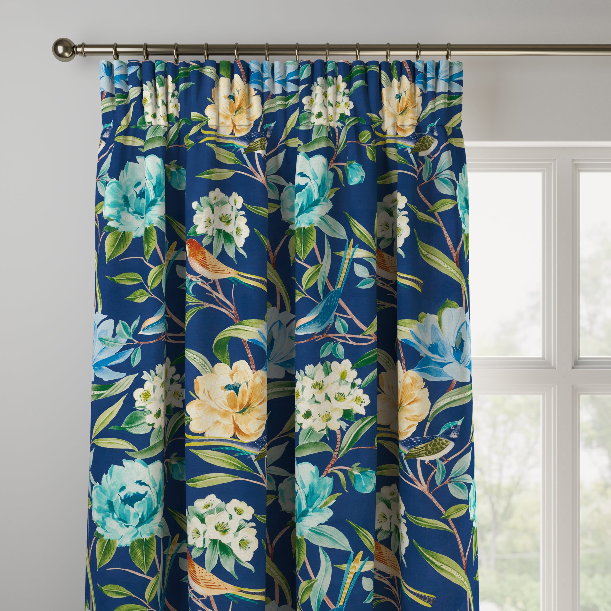 Shangri Made to Measure Curtains Shangri La Navy