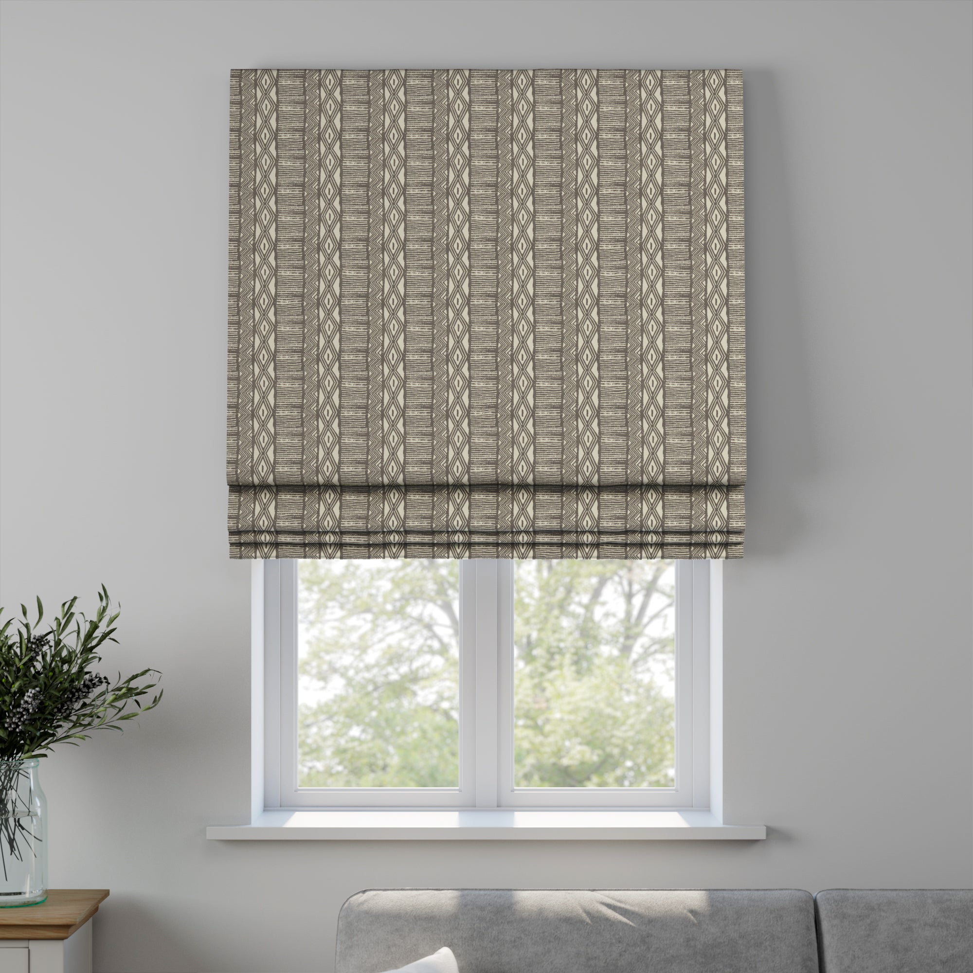 Torsby Made to Measure Roman Blind Torsby Pebble