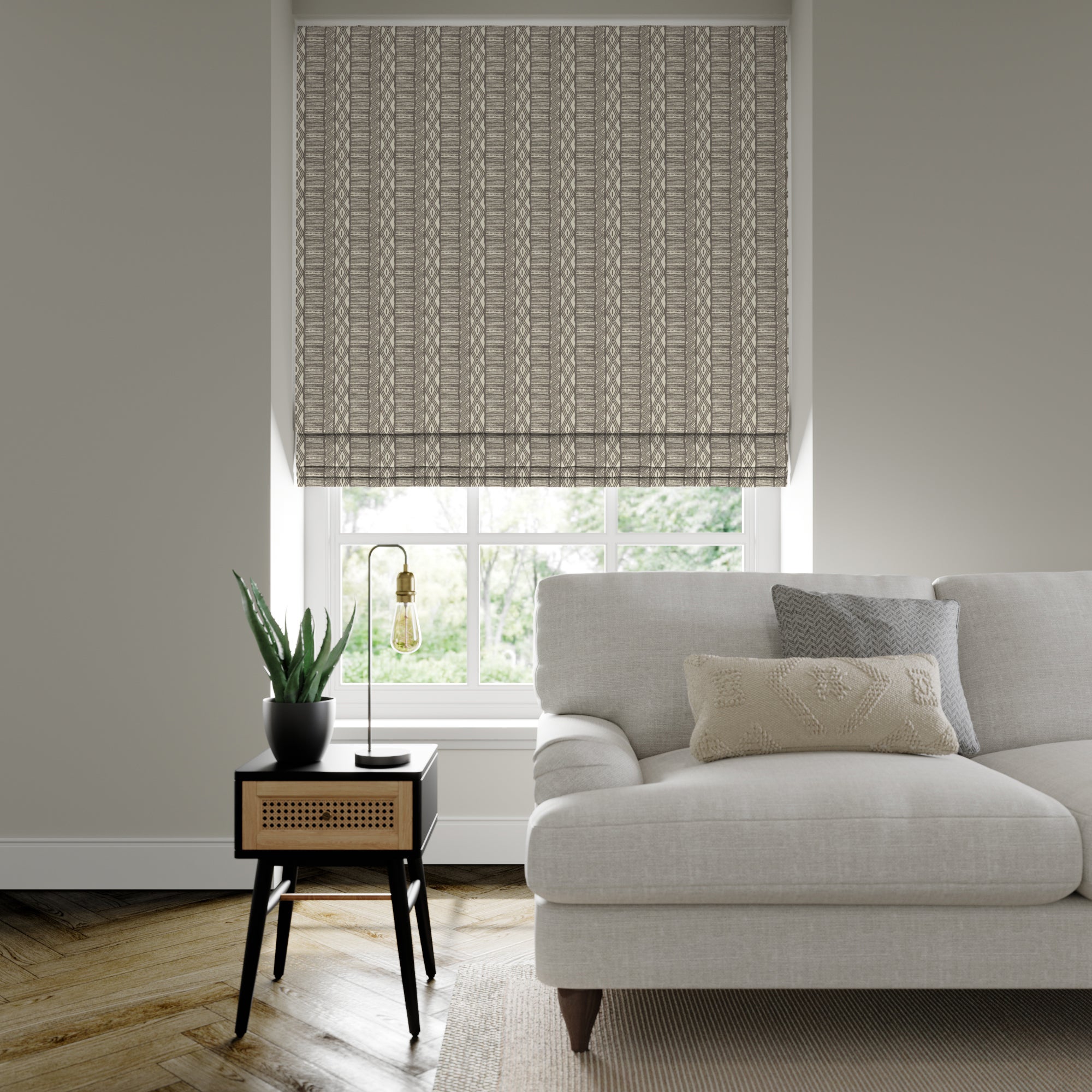 Torsby Made to Measure Roman Blind Torsby Pebble