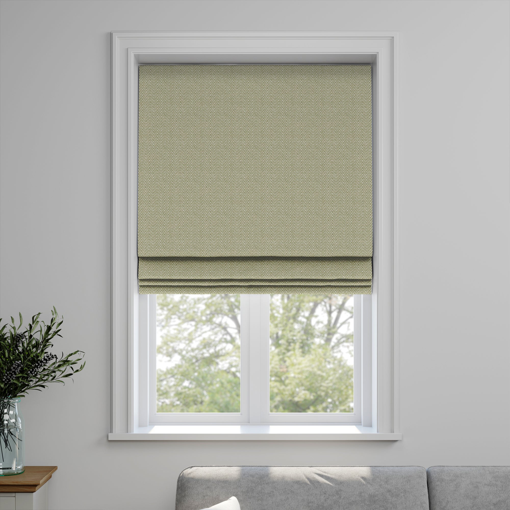 Everest Made to Measure Roman Blind Everest Olive