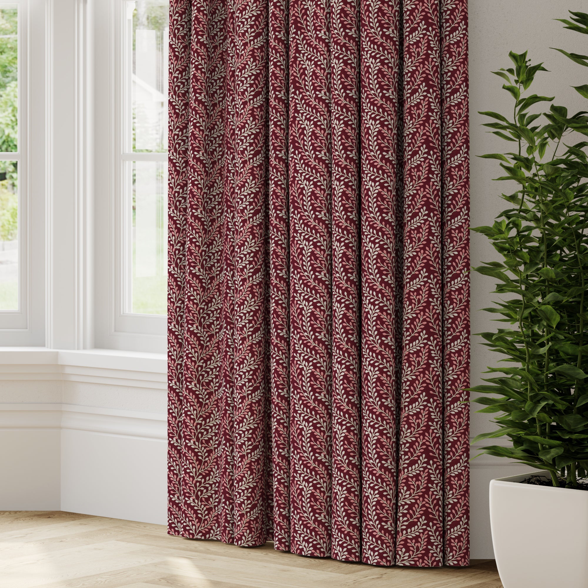 Shimla Made to Measure Curtains Shimla Rosso