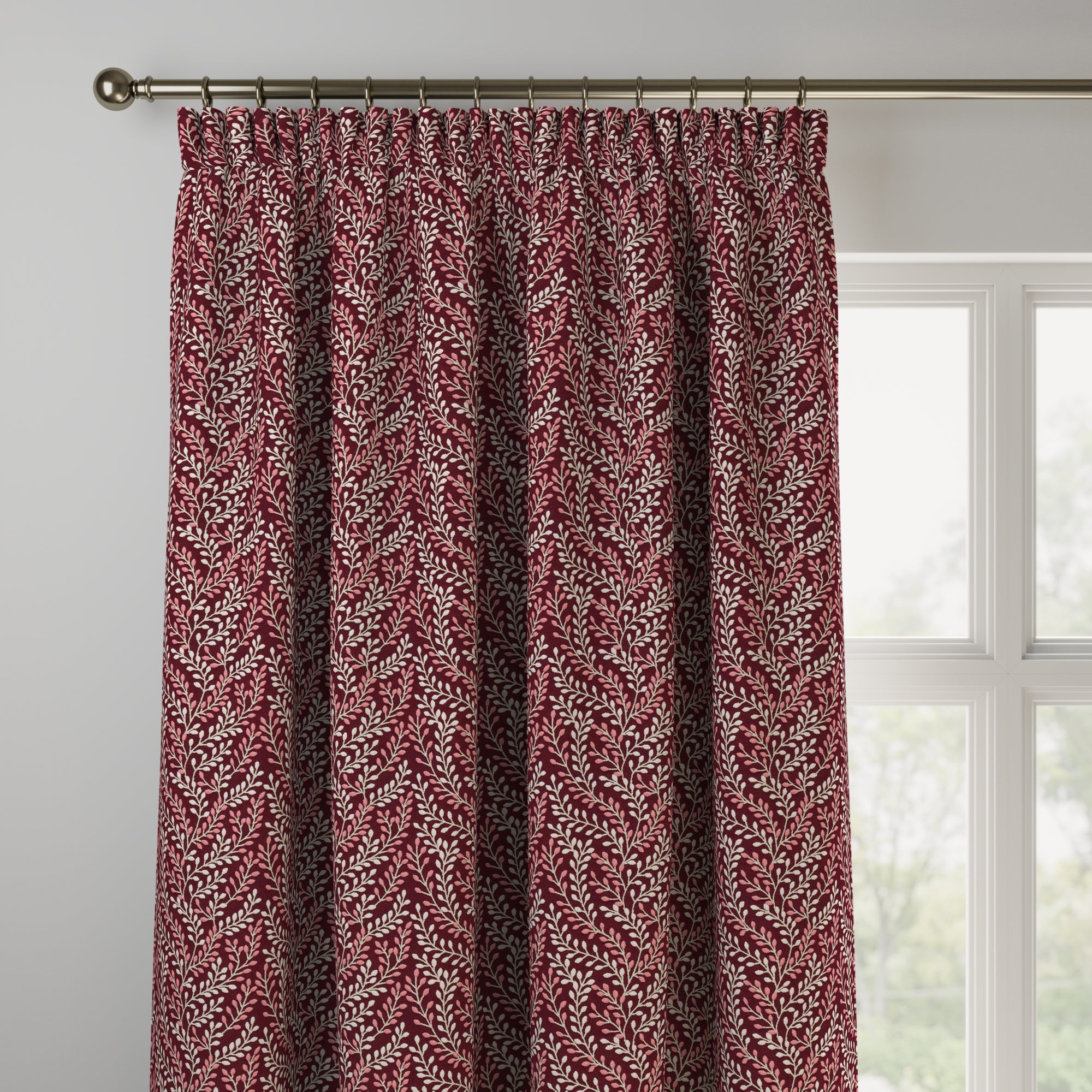 Shimla Made to Measure Curtains Shimla Rosso