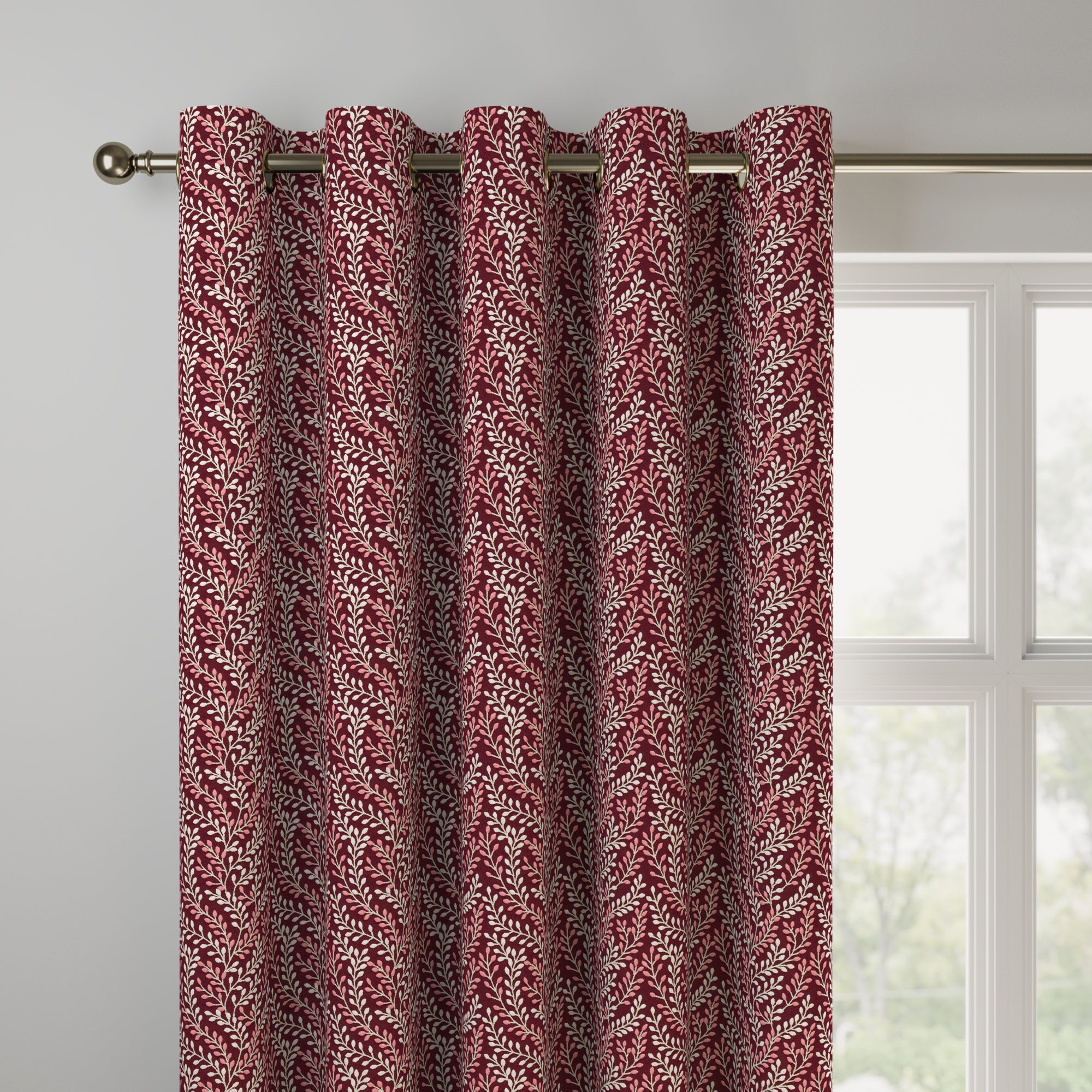 Shimla Made to Measure Curtains Shimla Rosso