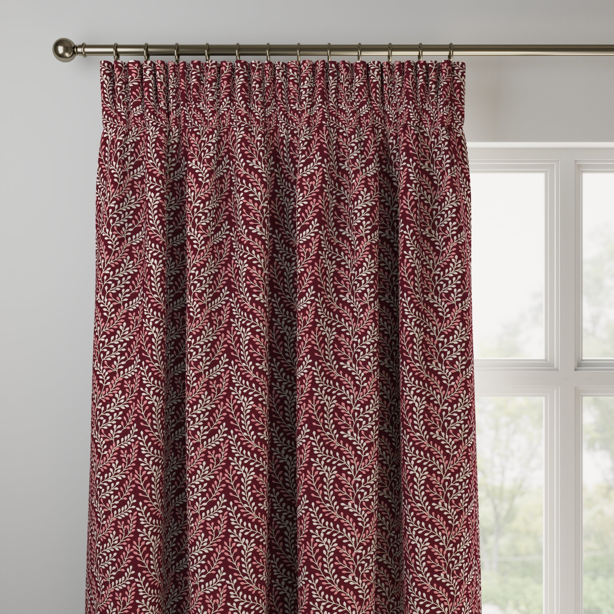 Shimla Made to Measure Curtains Shimla Rosso