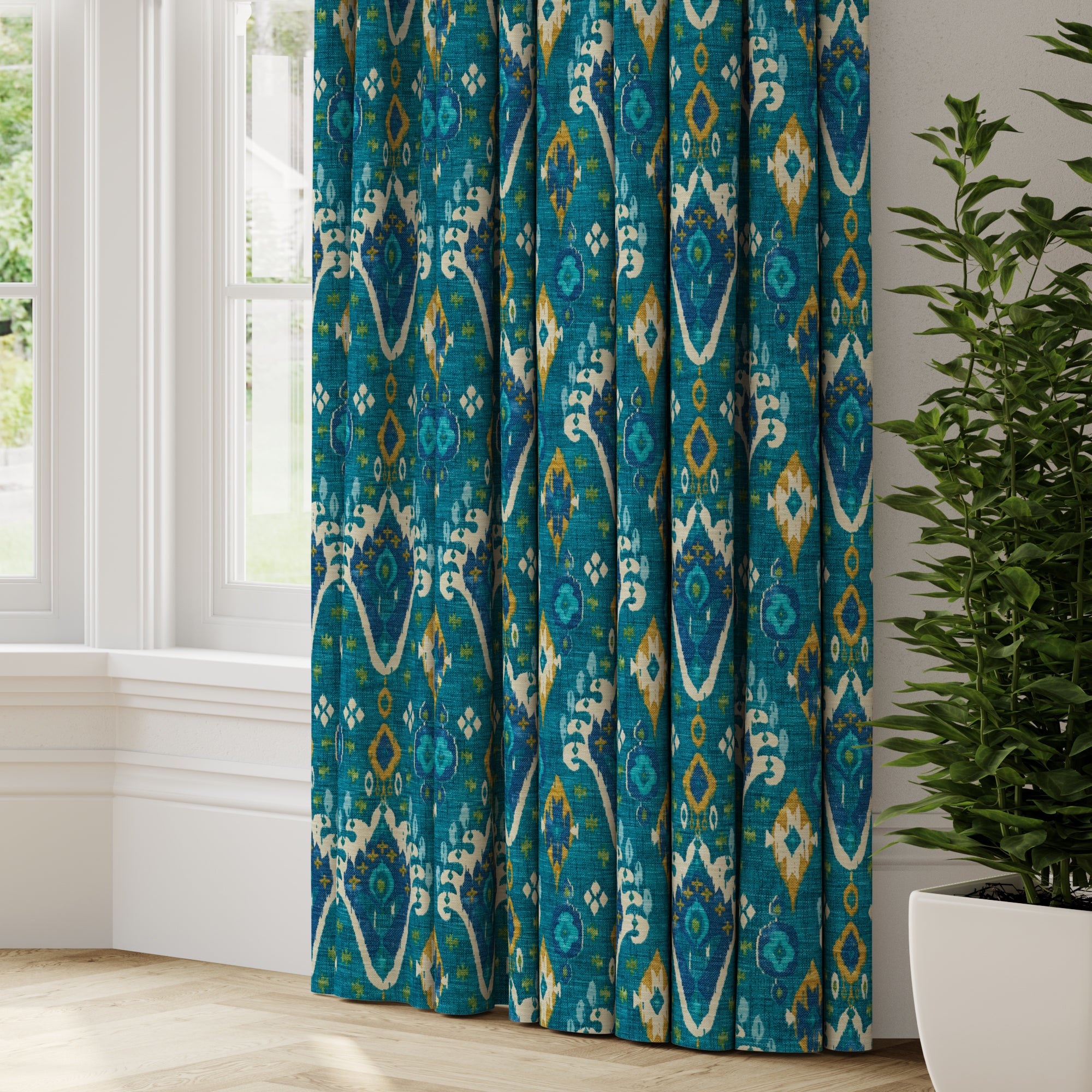 Chic Made to Measure Curtains Chic Teal