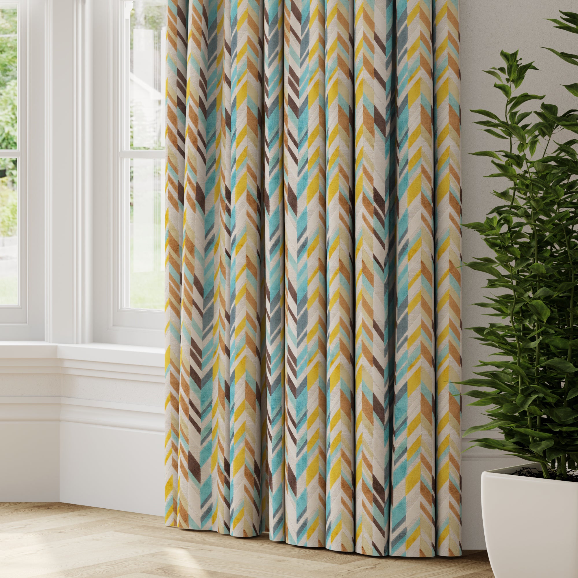 Rowling Made to Measure Curtains Rowling Teal