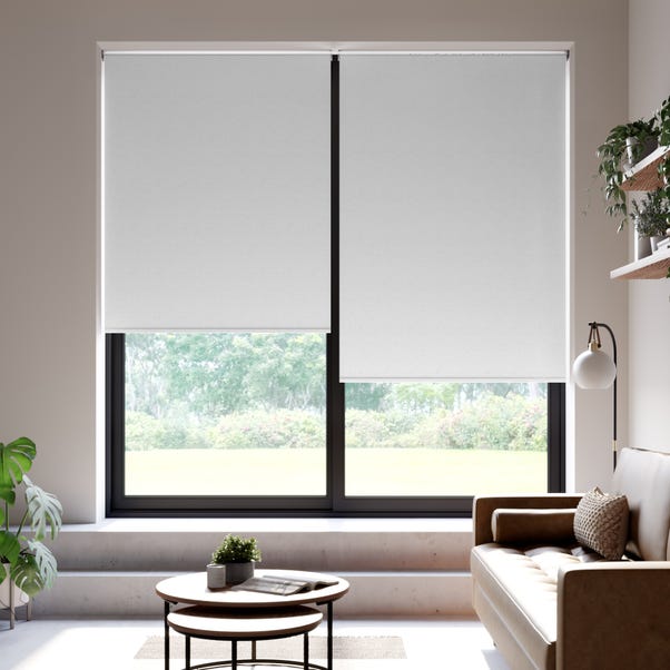 Althea Made to Measure Blackout Roller Blind Althea White