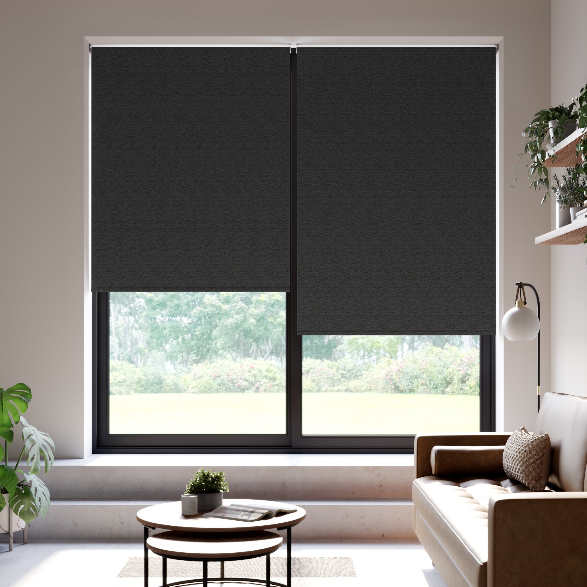 Althea Made to Measure Blackout Roller Blind Dark Grey