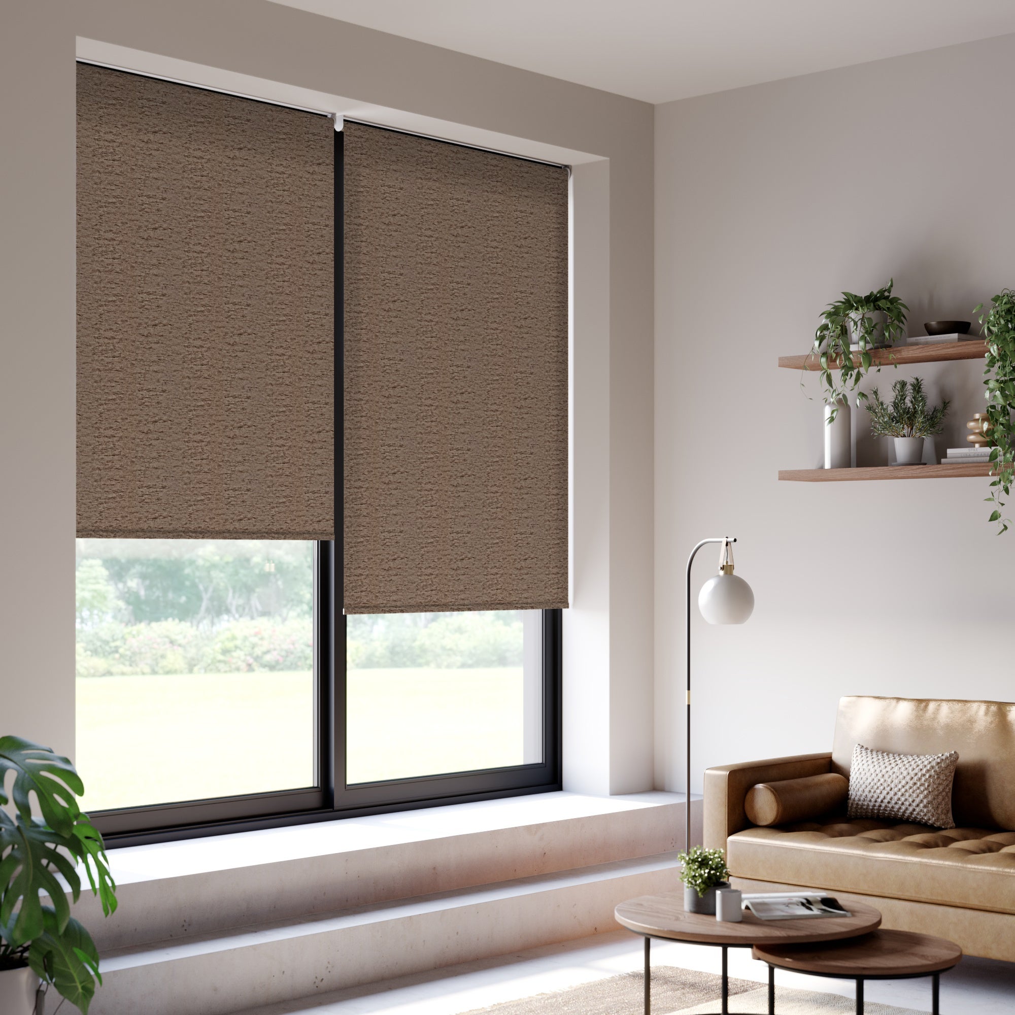 Delphi Made to Measure Daylight Roller Blind Delphi Taupe