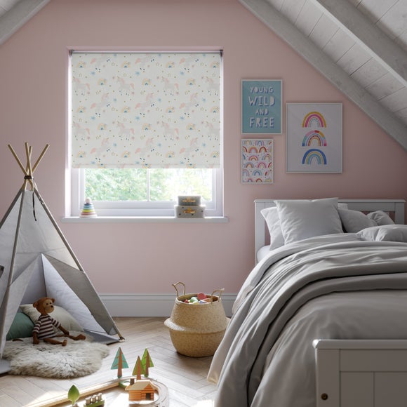 Click to view product details and reviews for Unicorn Multicoloured Blackout Made To Measure Roller Blind.