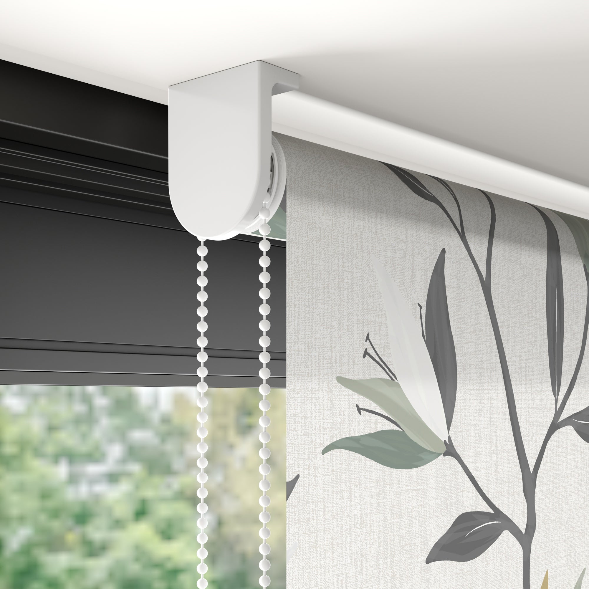 Lily Flame Retardant Daylight Made to Measure Roller Blind Lily Mellow Sage