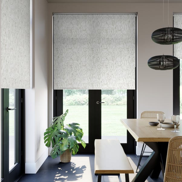 Sweet Pea Flame Retardant Daylight Made to Measure Roller Blind Sweet Pea Seed