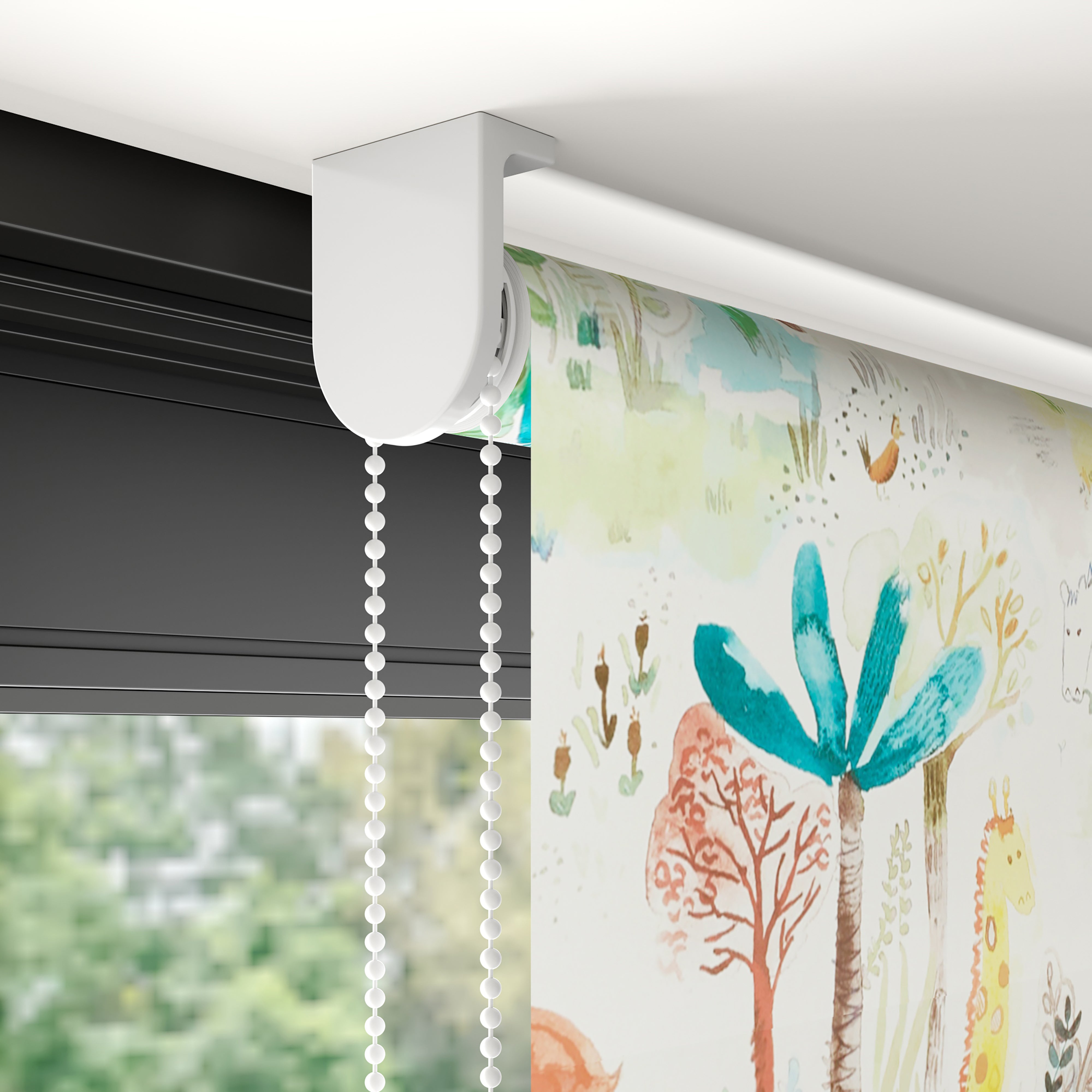Jungle Blackout Made to Measure Roller Blind MultiColoured