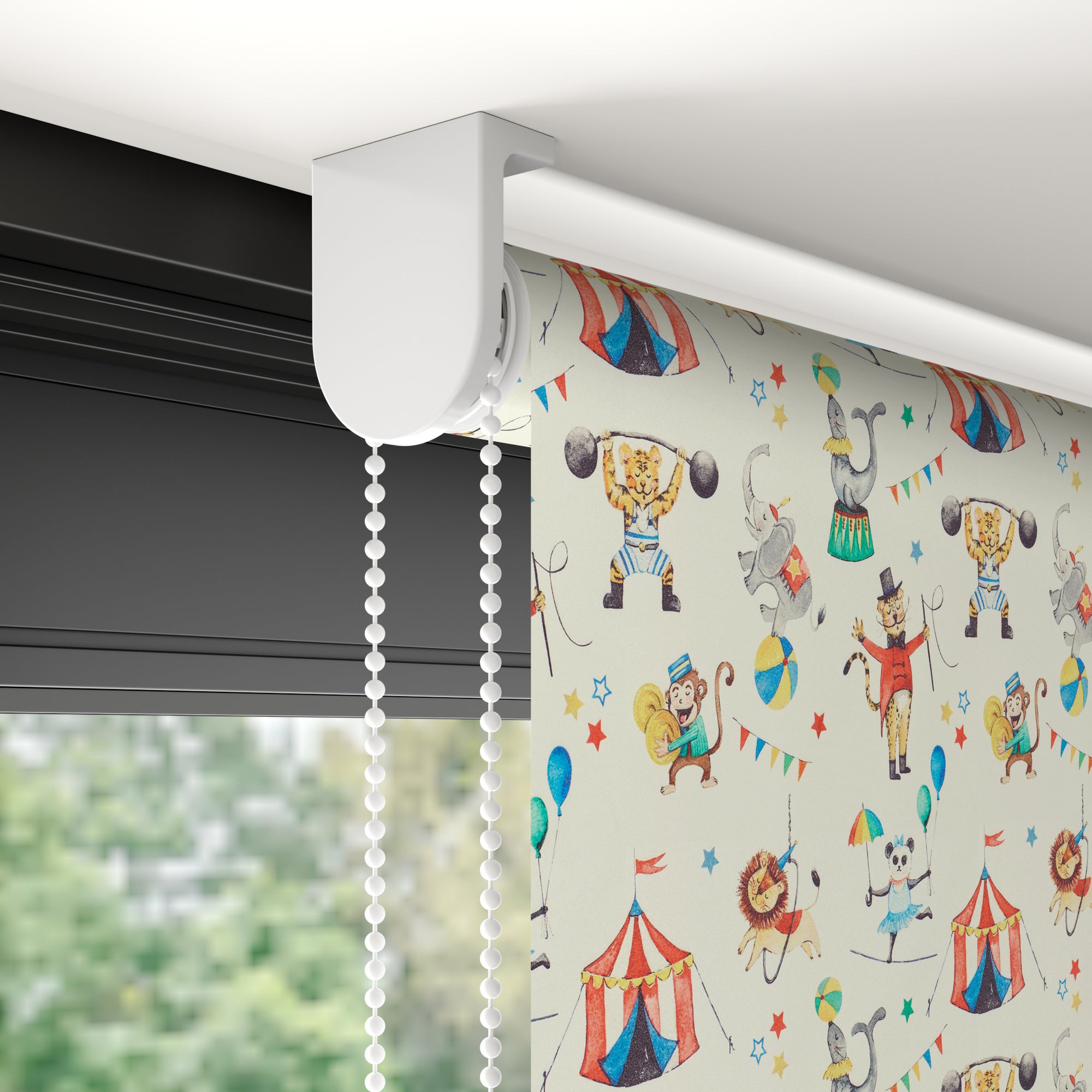 Circus Blackout Made to Measure Roller Blind MultiColoured