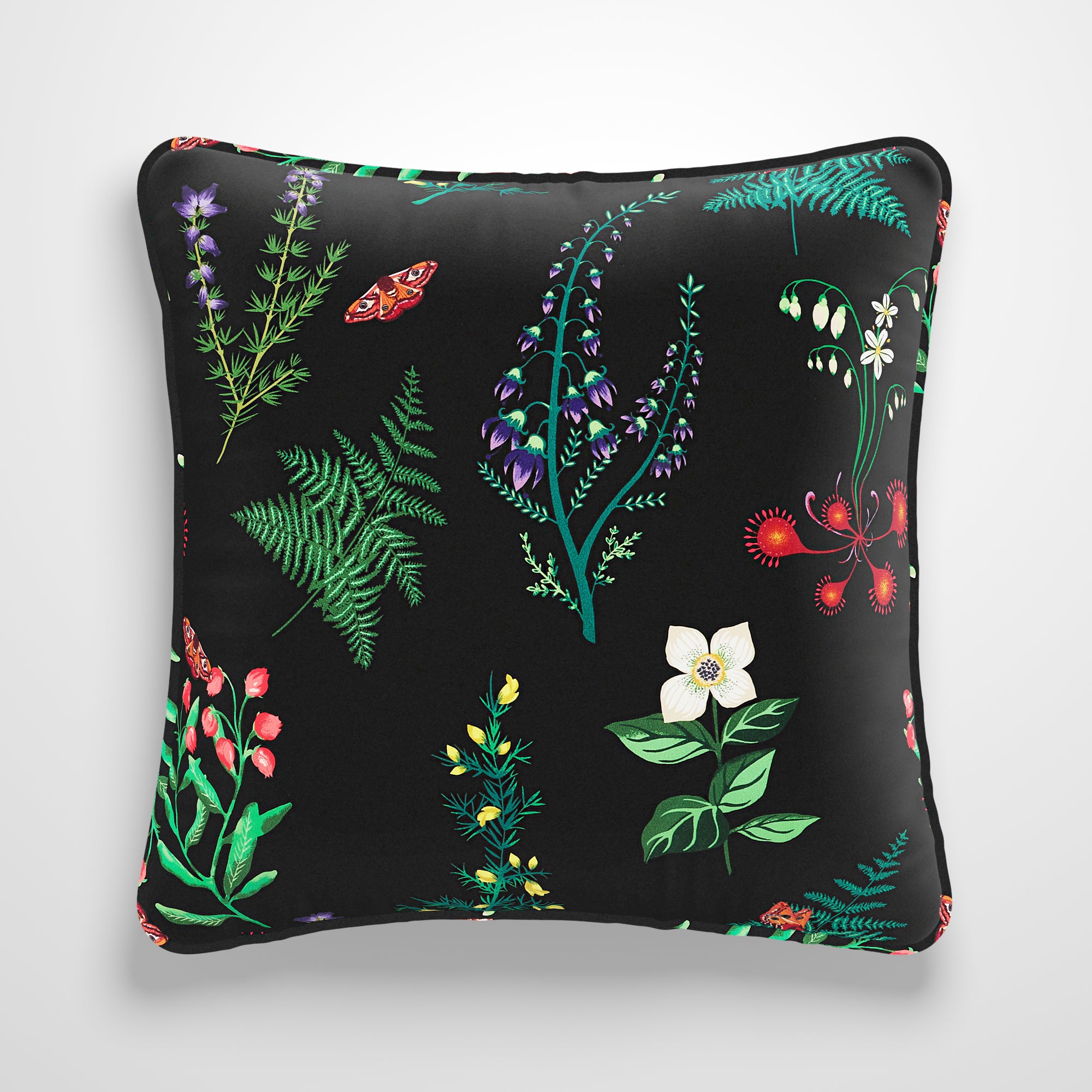 Moorland Velvet Made to Order Cushion Cover Moorland Velvet Black